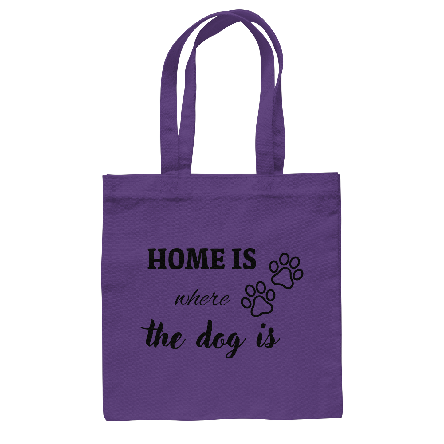 Premium Pfotenpoesie Tasche Home is where the dog is