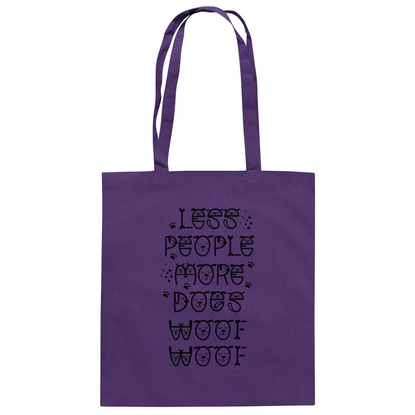 Premium Pfotenpoesie Tasche Less people