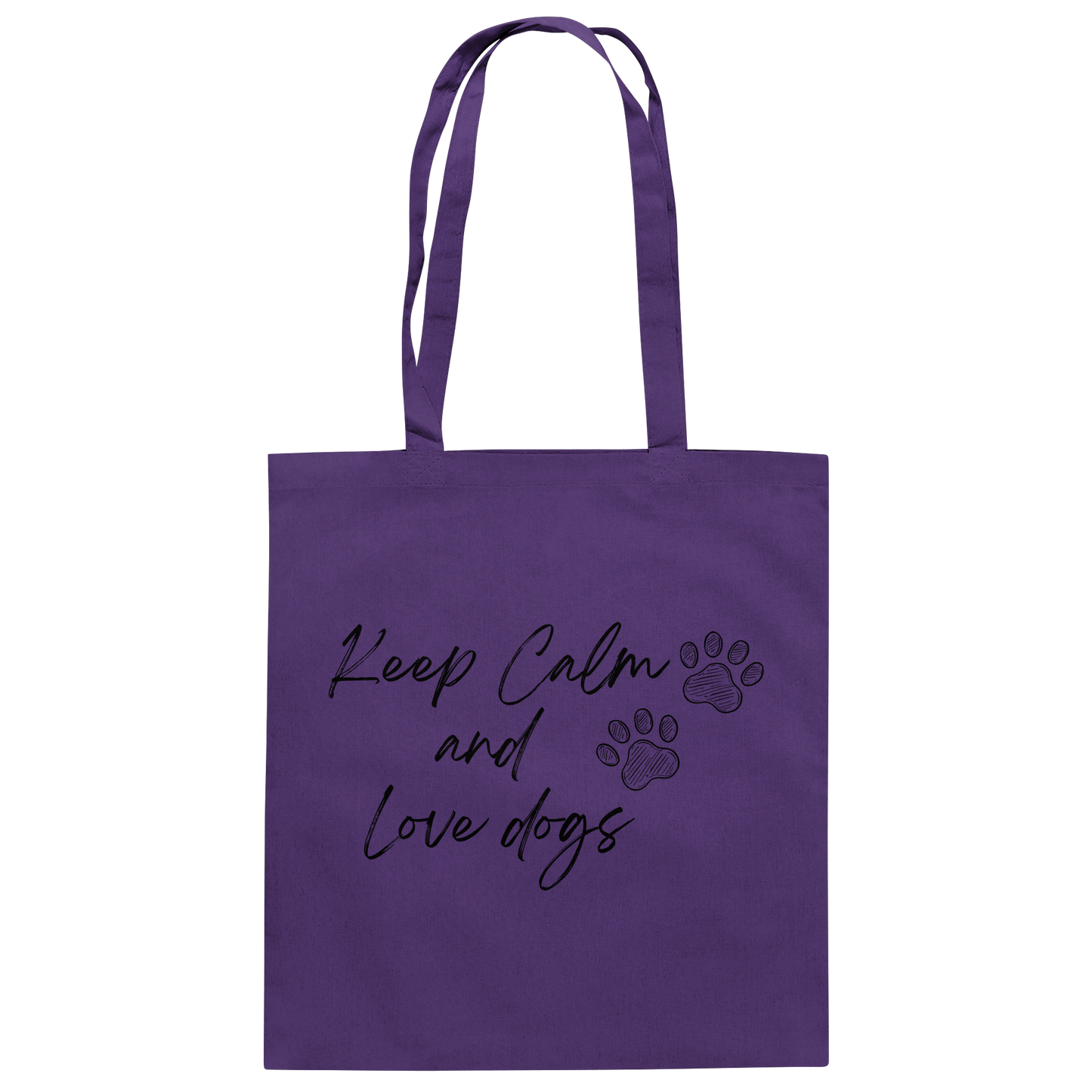 Premium Pfotenpoesie Tasche Keep Calm and Love dogs