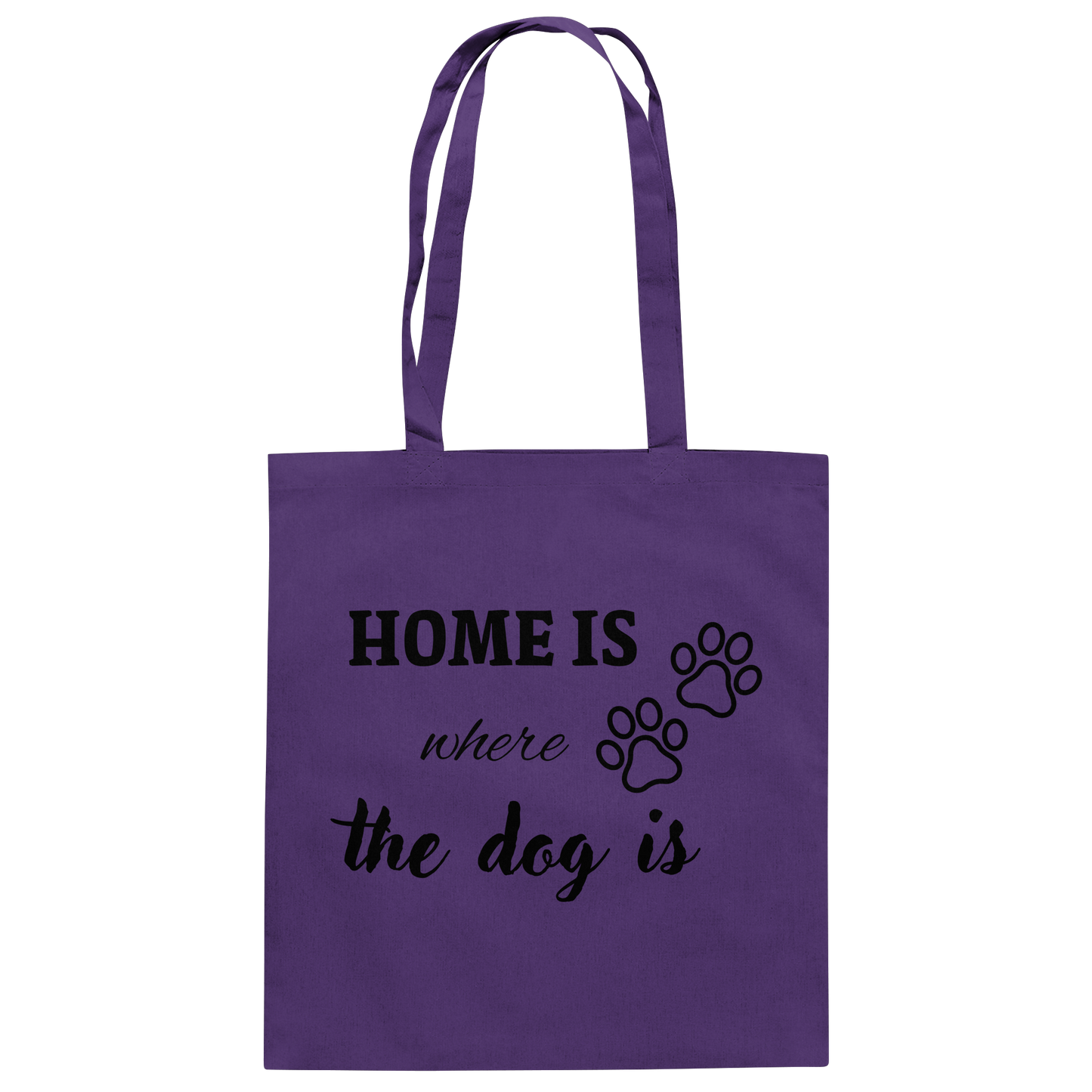 Premium Pfotenpoesie Tasche Home is where the dog is