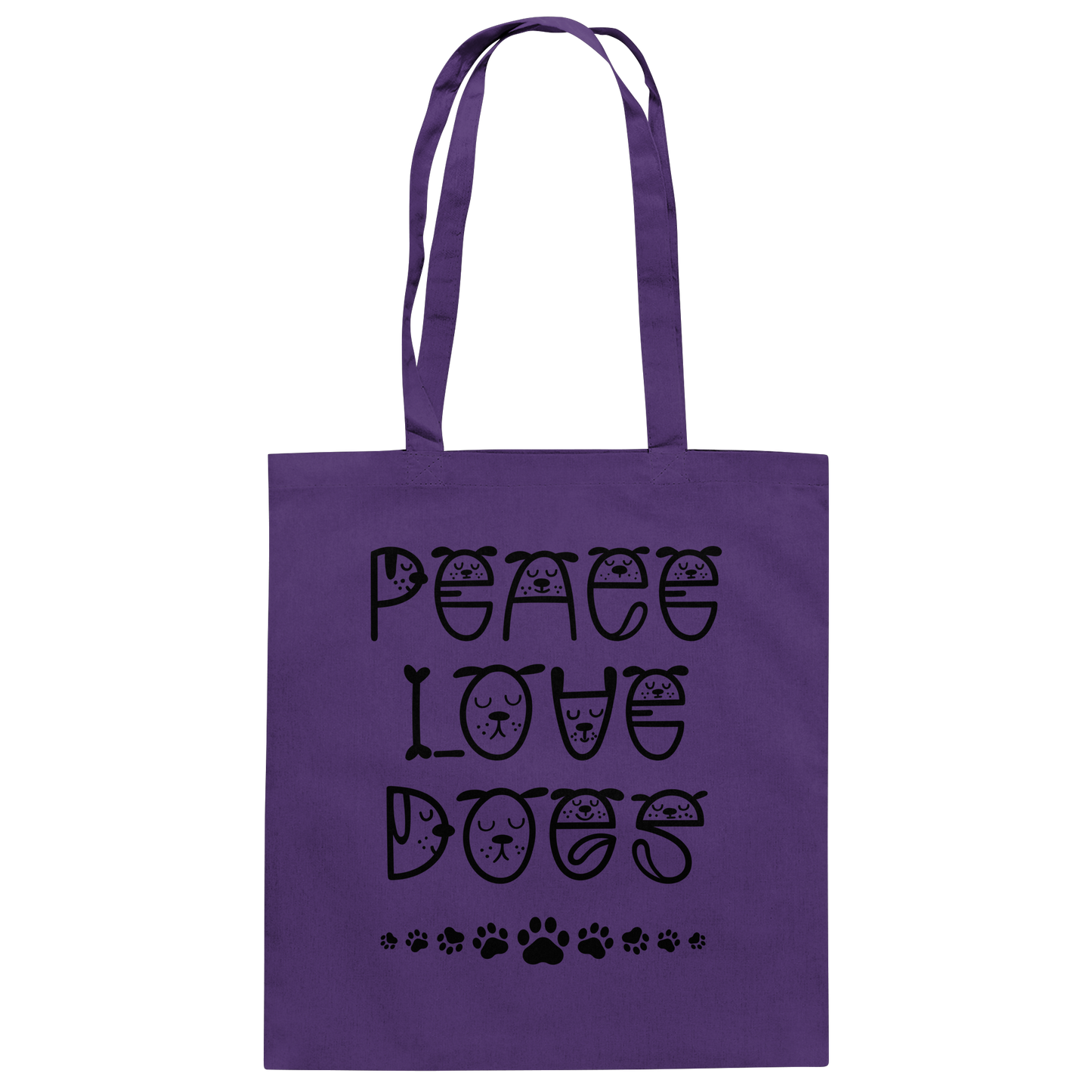 Premium Pfotenpoesie Tasche Peace Love Dogs