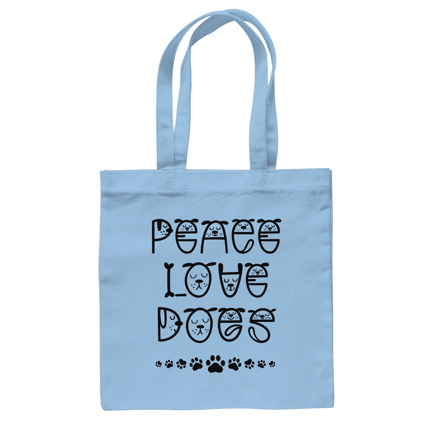 Premium Pfotenpoesie Tasche Peace Love Dogs