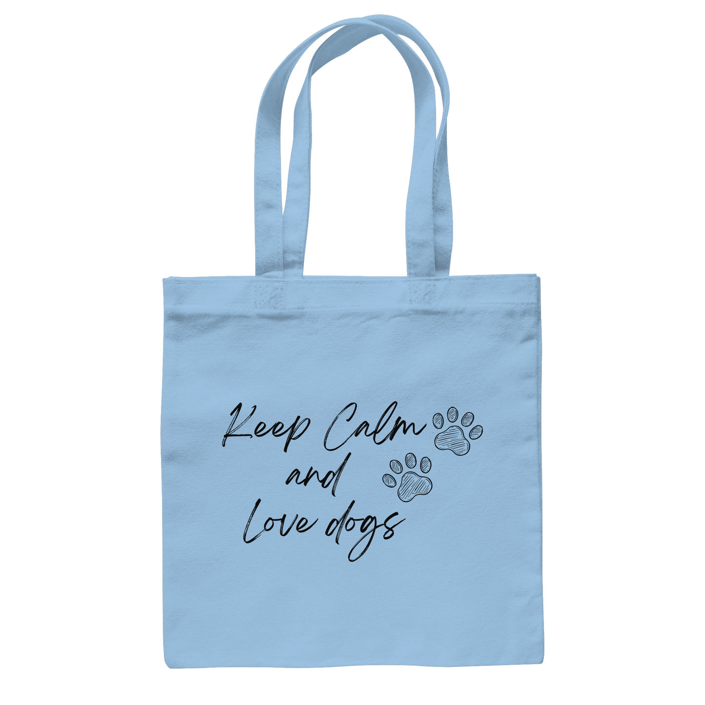 Premium Pfotenpoesie Tasche Keep Calm and Love dogs