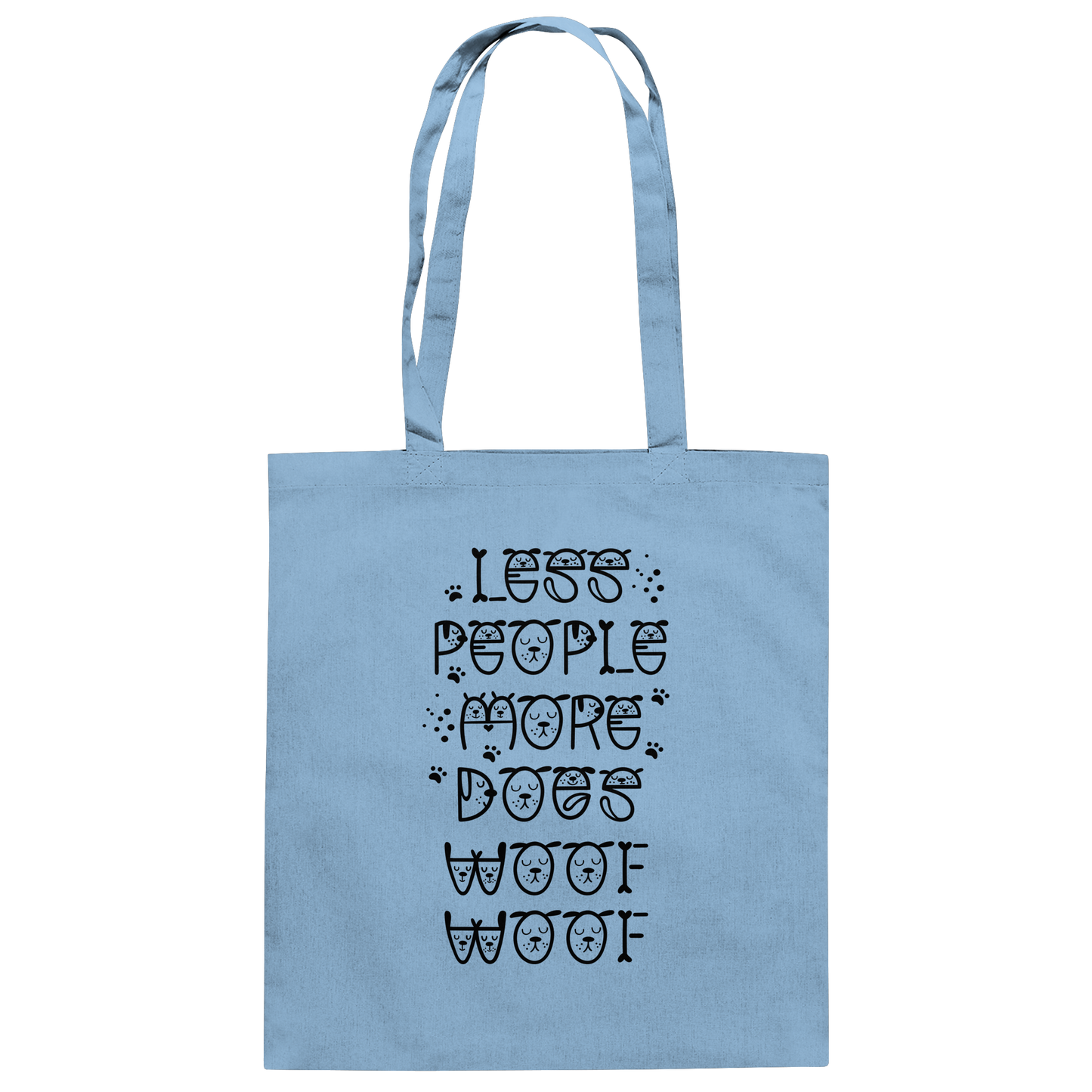 Premium Pfotenpoesie Tasche Less people