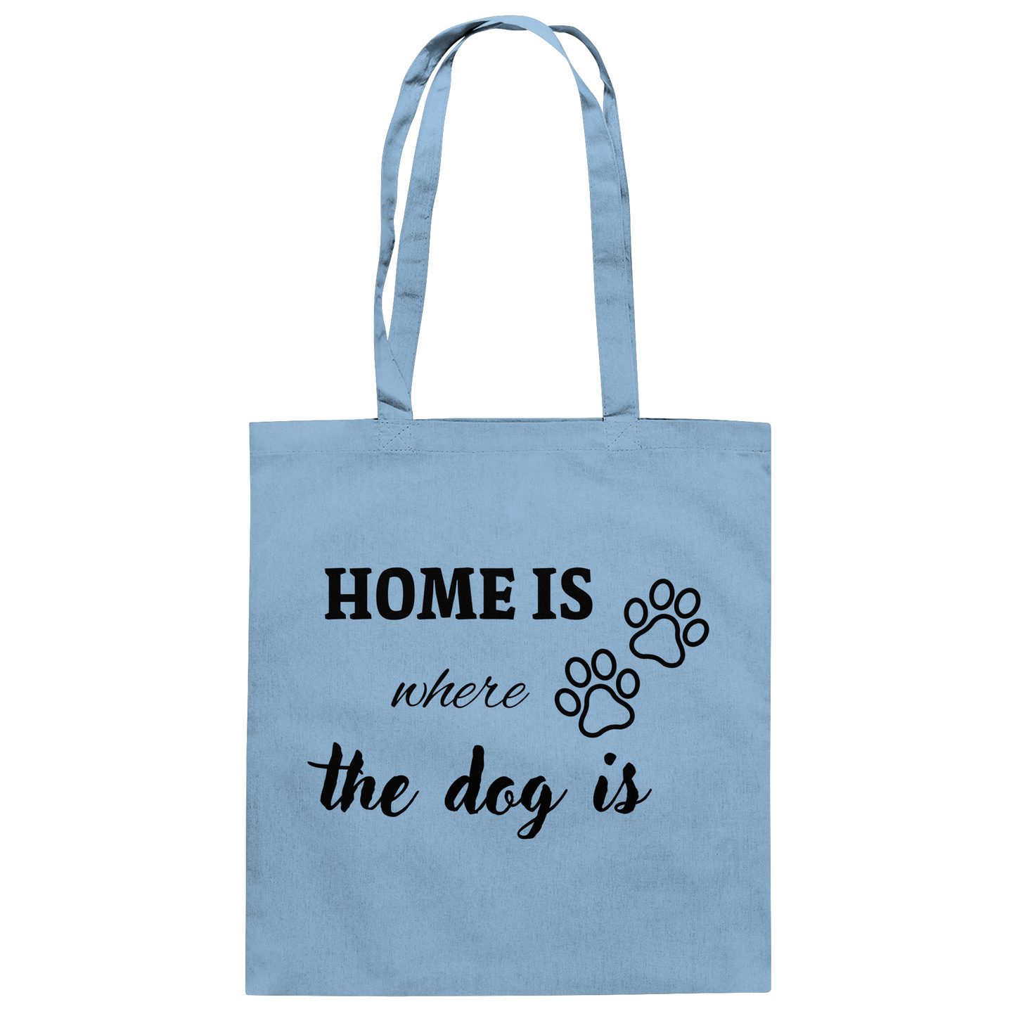 Premium Pfotenpoesie Tasche Home is where the dog is