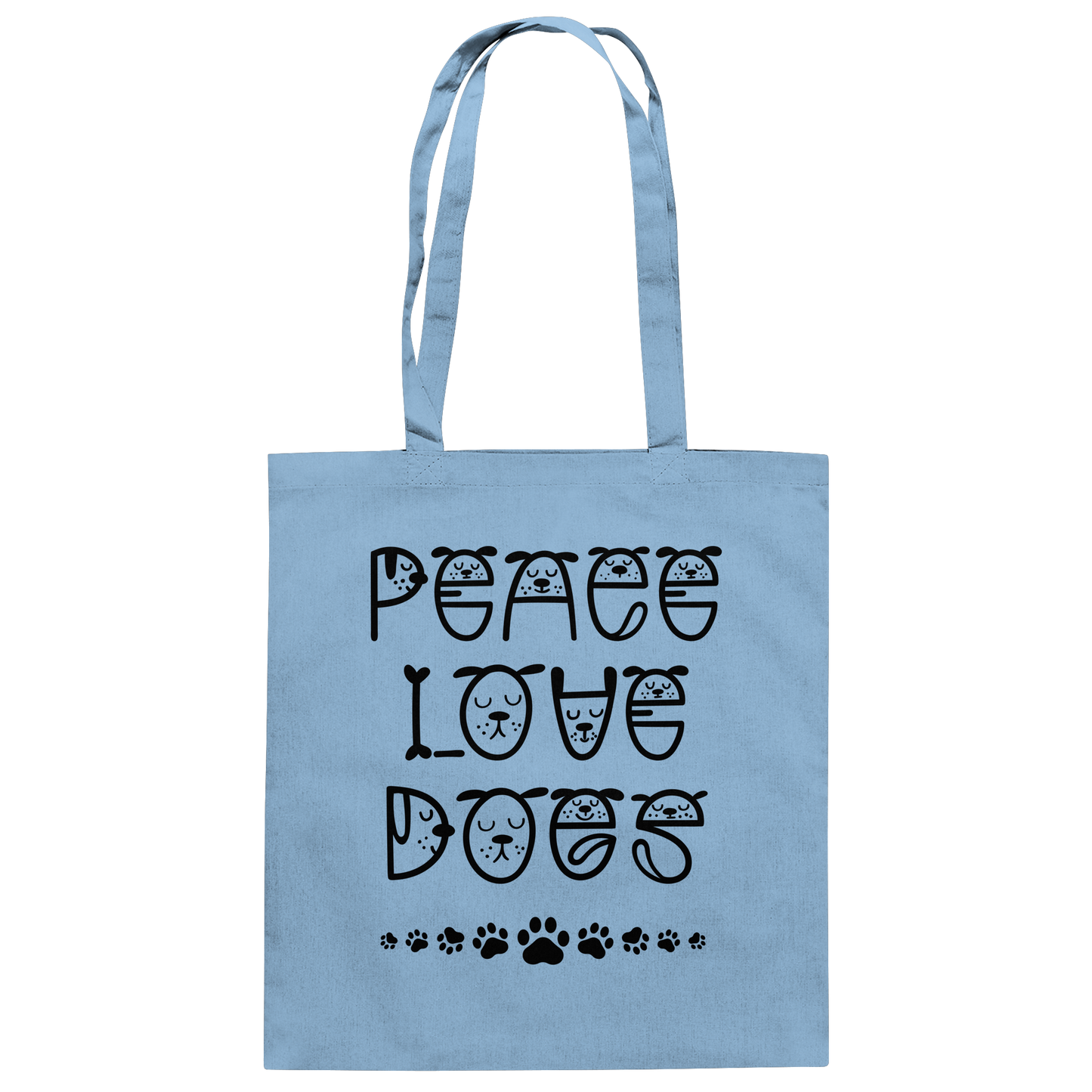 Premium Pfotenpoesie Tasche Peace Love Dogs