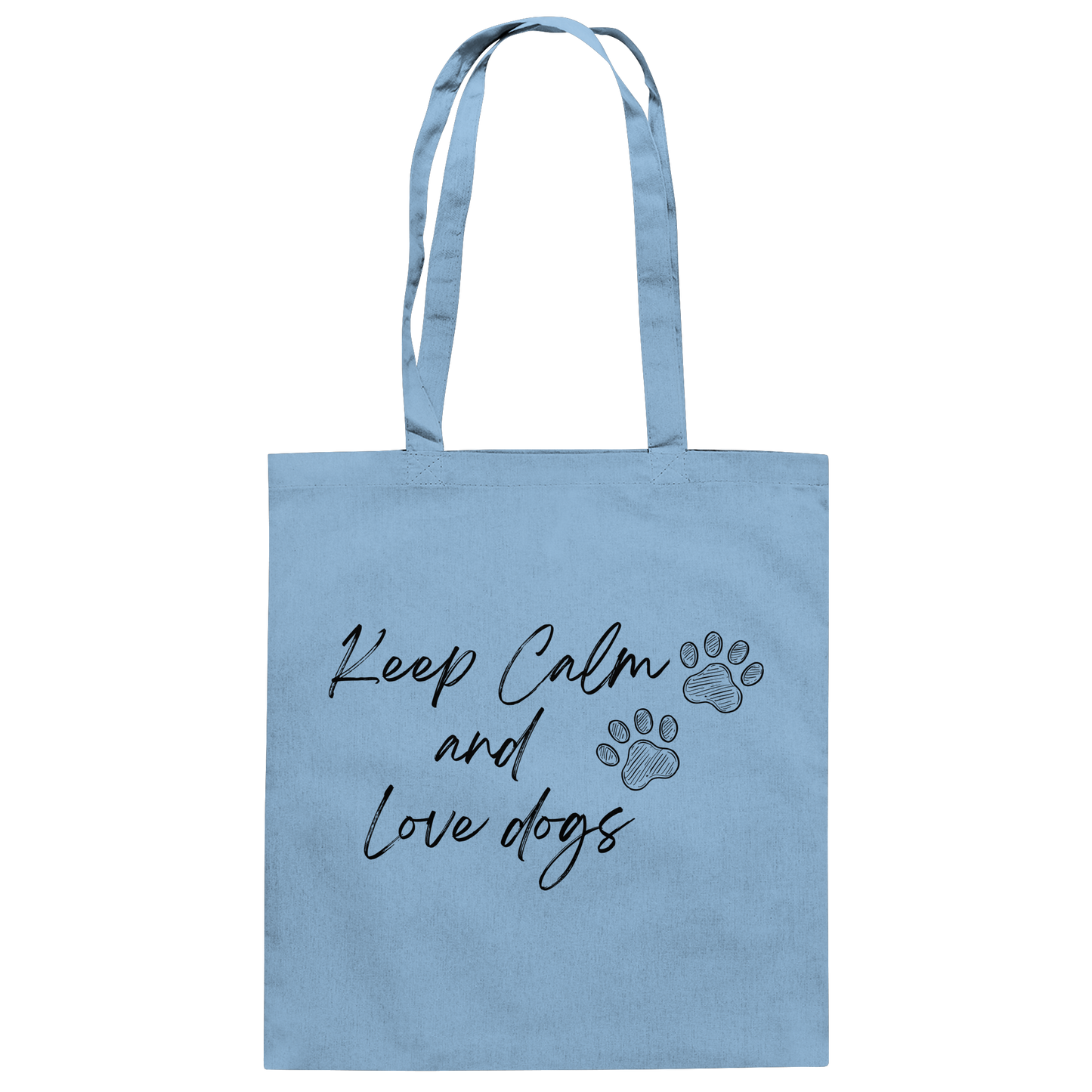 Premium Pfotenpoesie Tasche Keep Calm and Love dogs