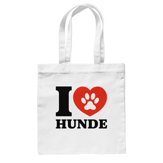 Premium Pfotenpoesie Tasche Ich Liebe Hunde