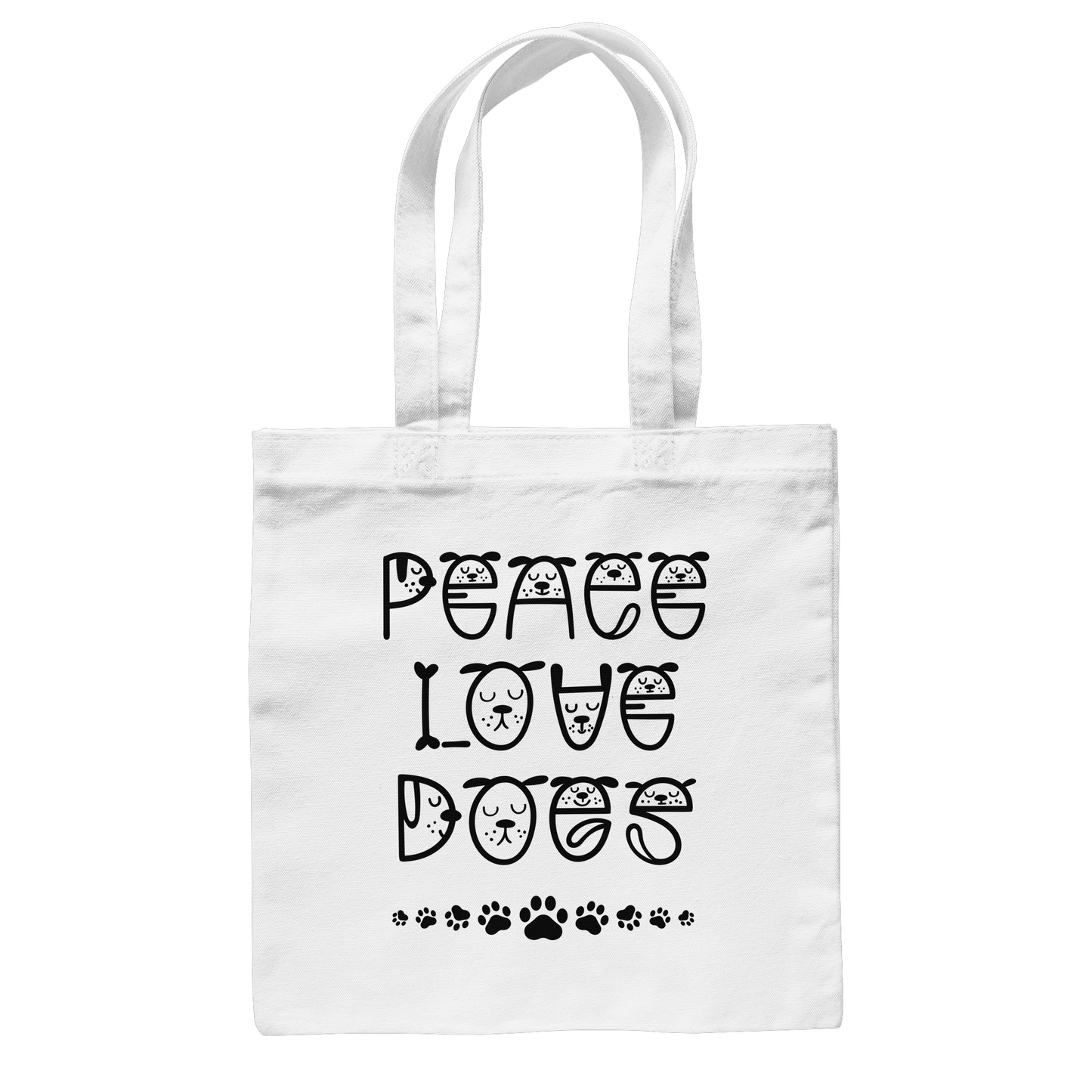 Premium Pfotenpoesie Tasche Peace Love Dogs