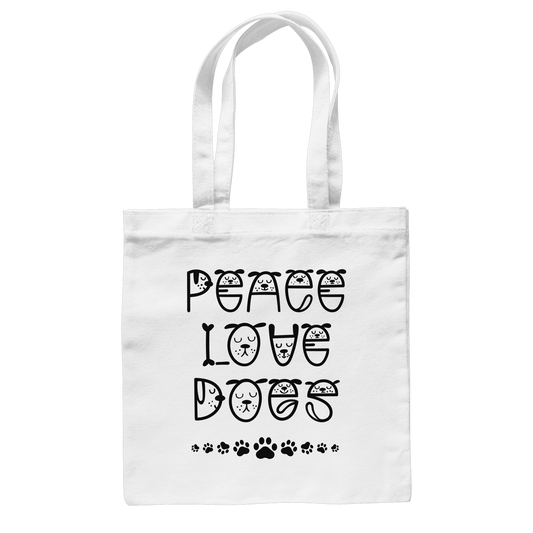 Premium Pfotenpoesie Tasche Peace Love Dogs