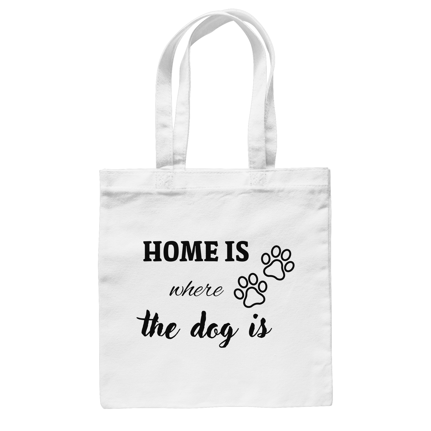 Premium Pfotenpoesie Tasche Home is where the dog is