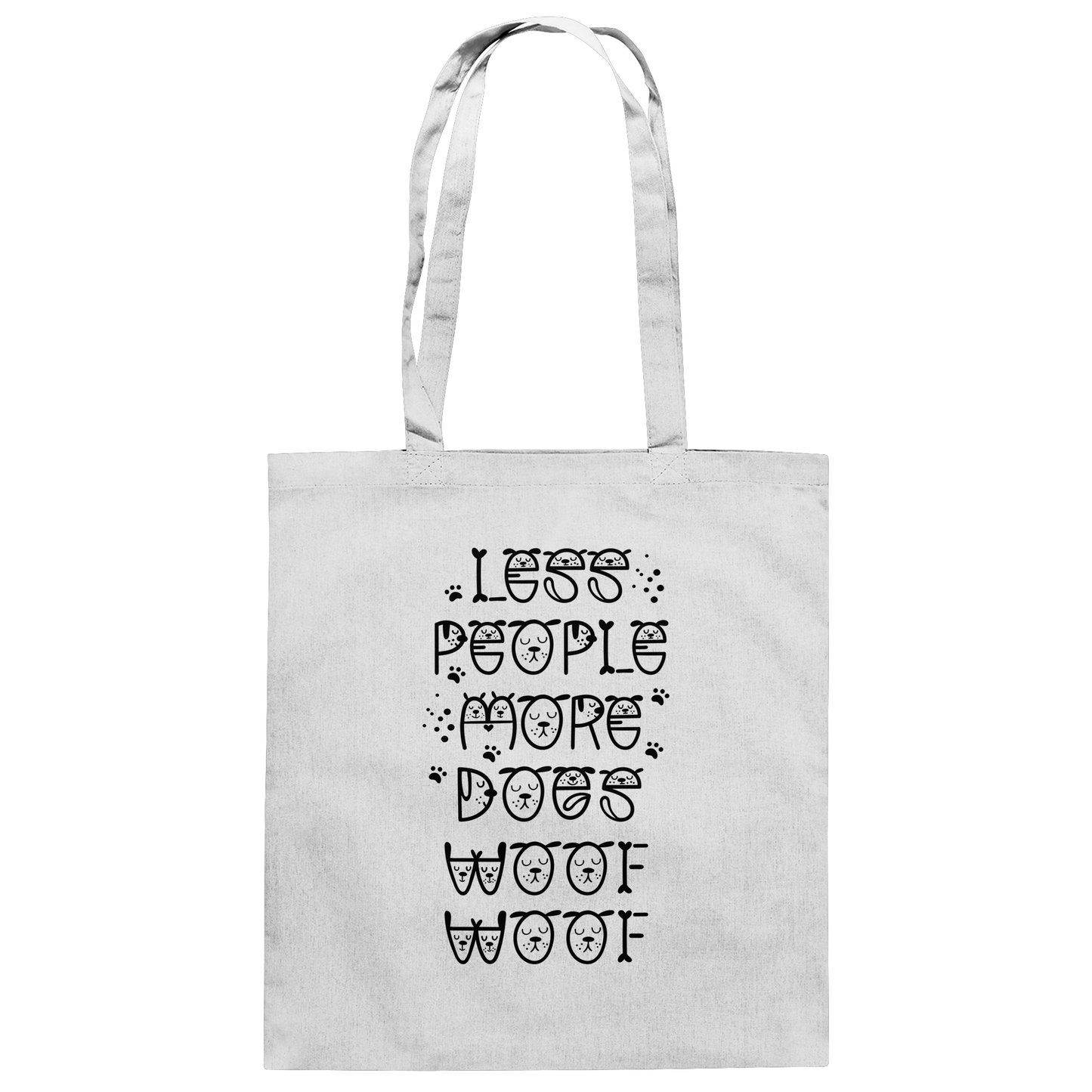 Premium Pfotenpoesie Tasche Less people