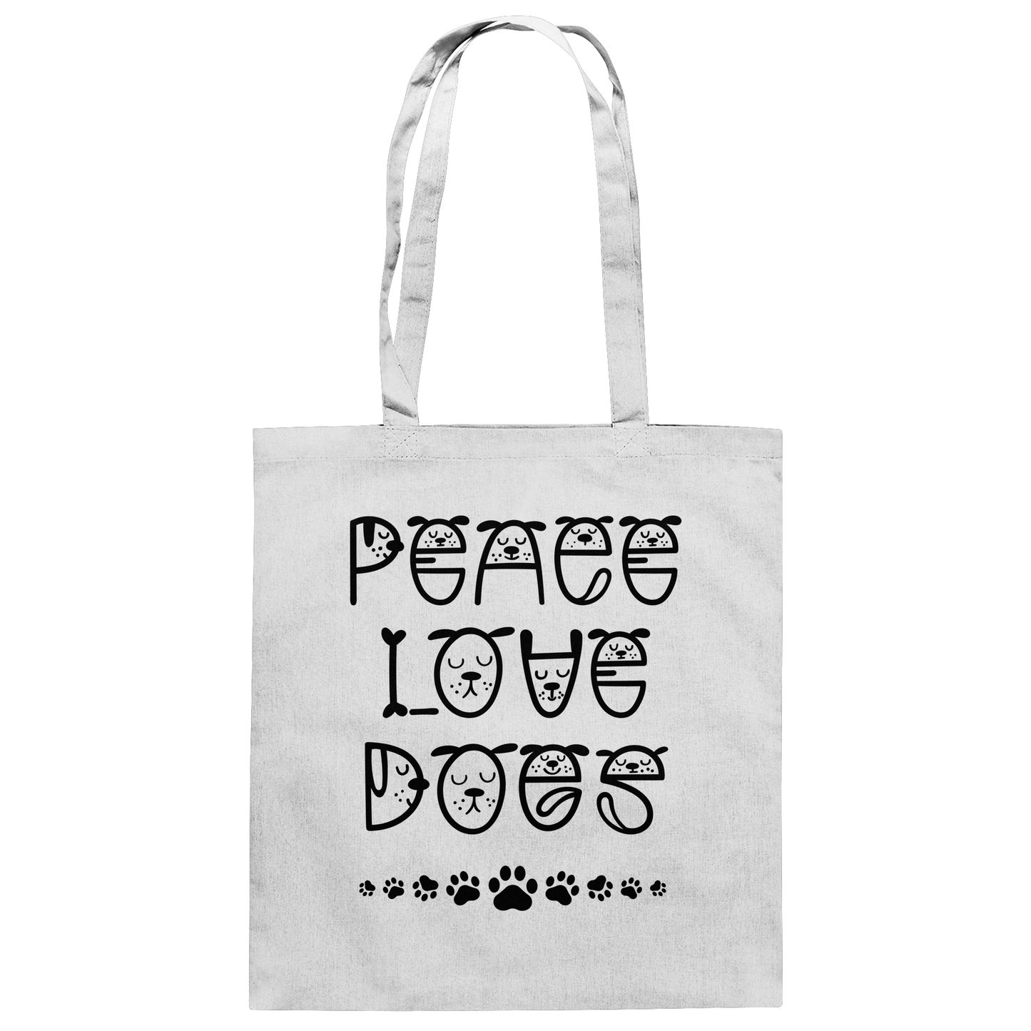Premium Pfotenpoesie Tasche Peace Love Dogs