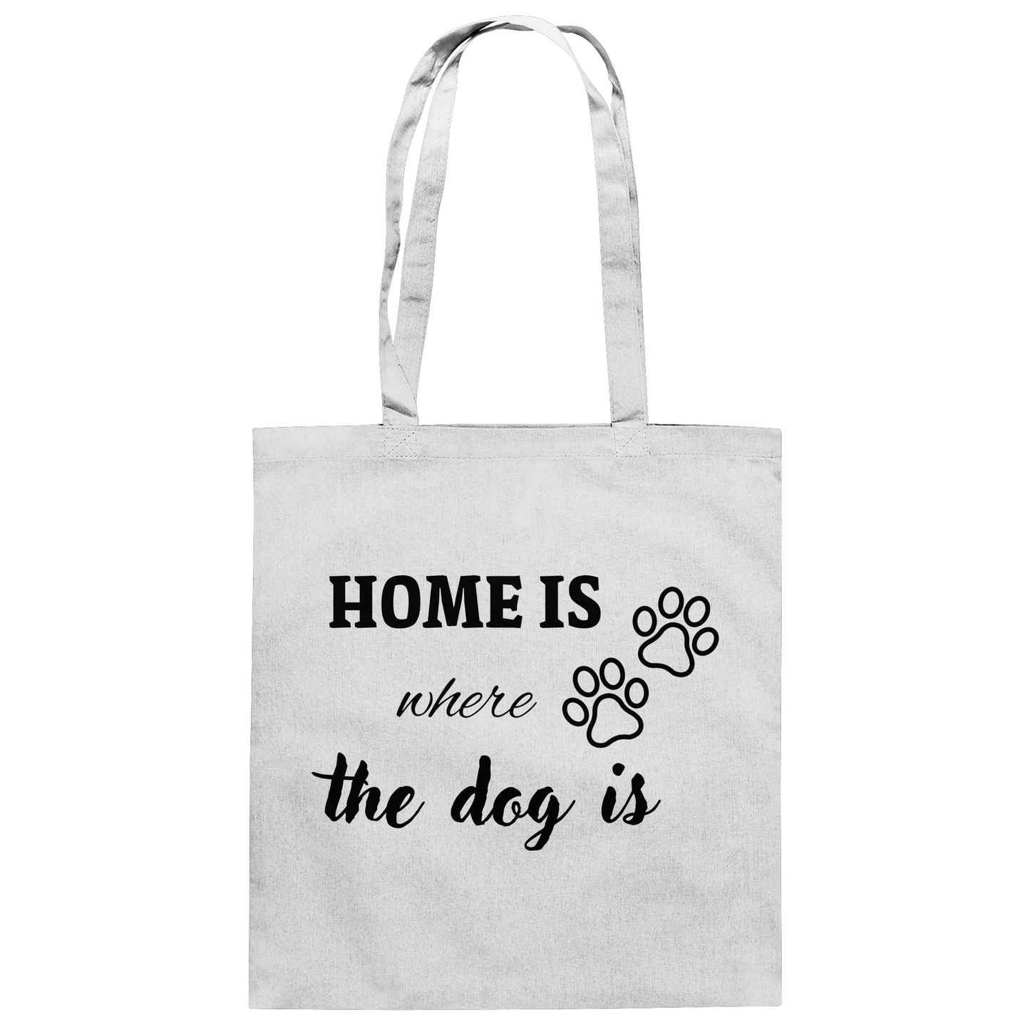 Premium Pfotenpoesie Tasche Home is where the dog is