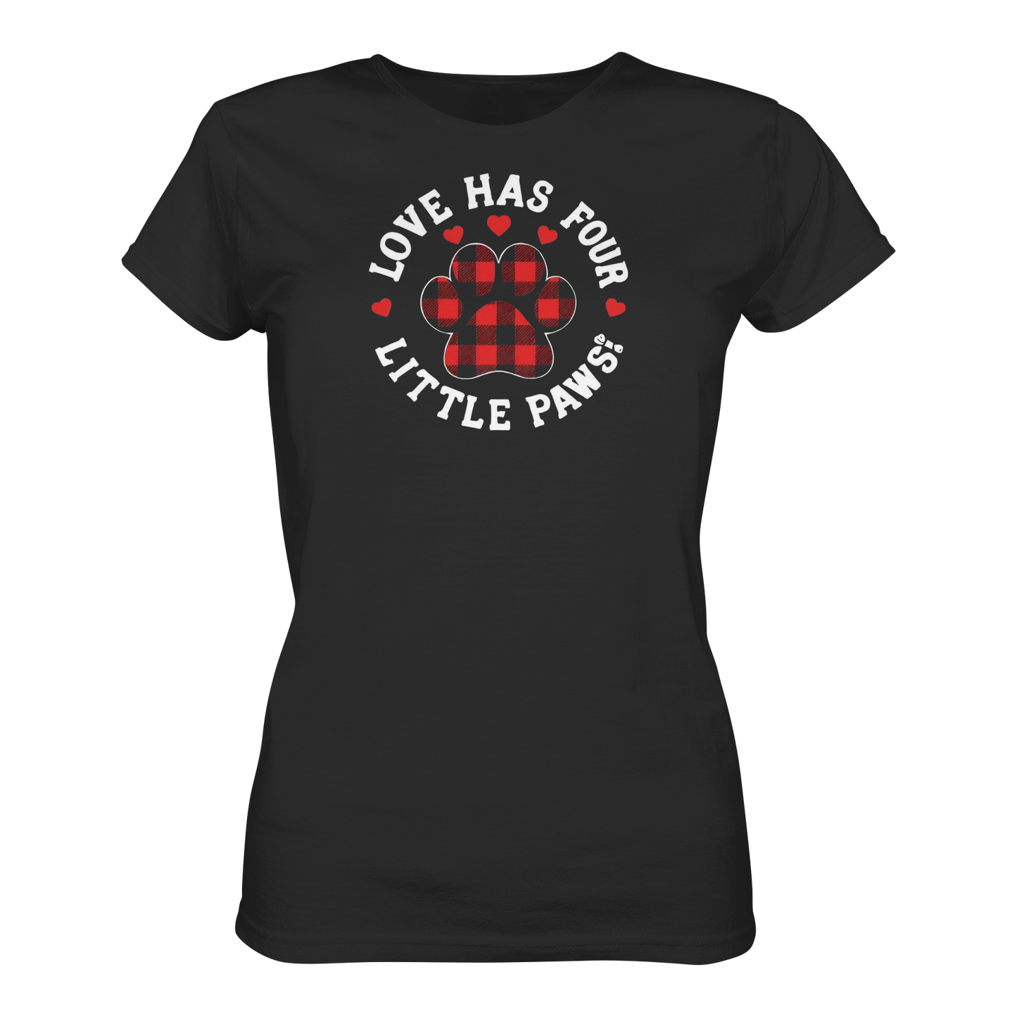 Premium Pfotenpoesie Shirt Love has Four Little Paws