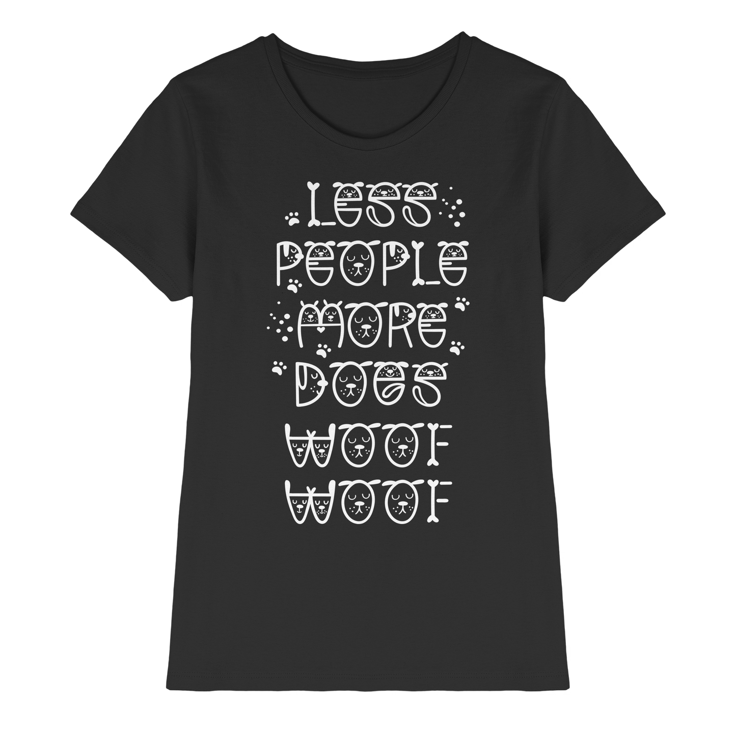Premium Pfotenpoesie Shirt Woof Woof