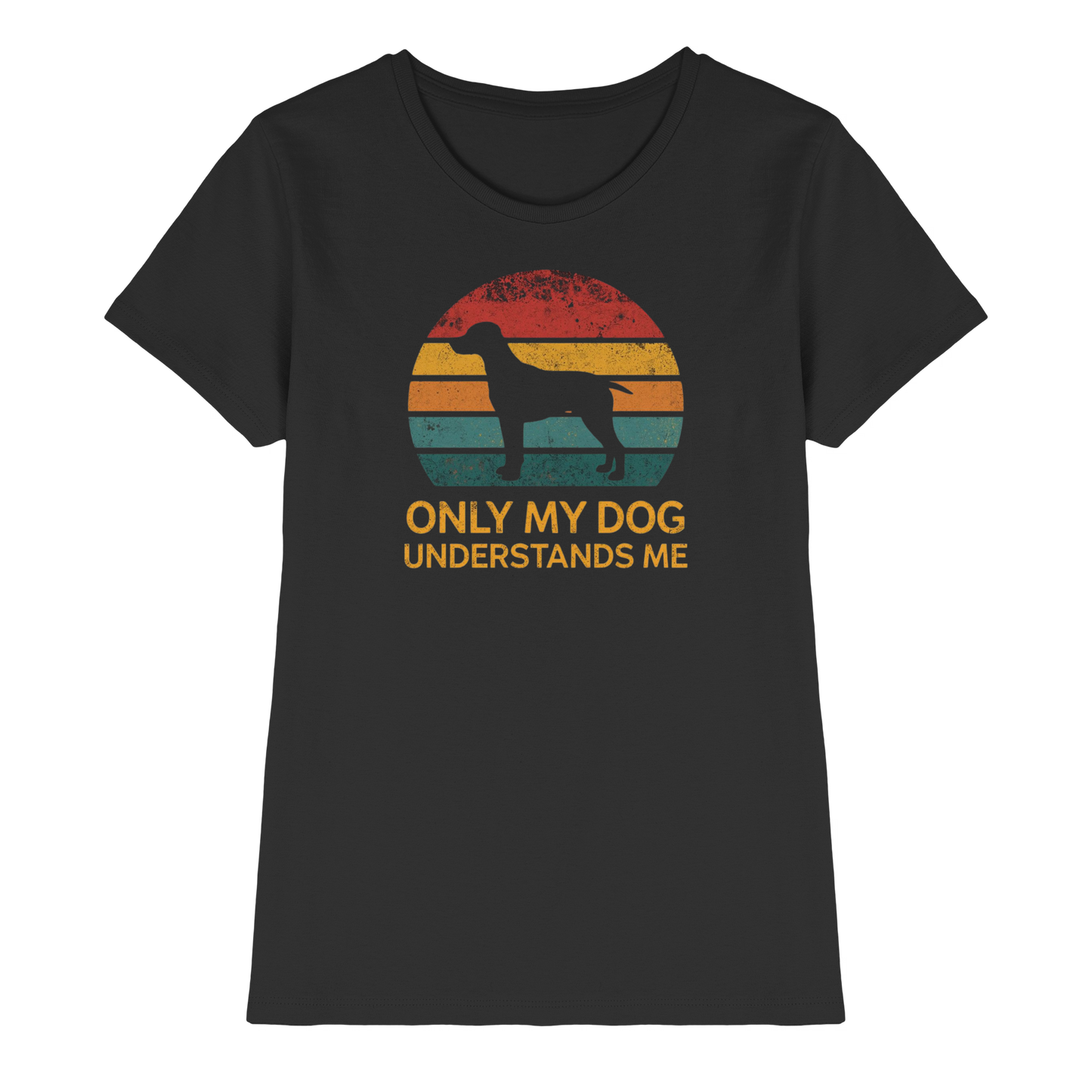Premium Pfotenpoesie Shirt Only My Dog Understands Me