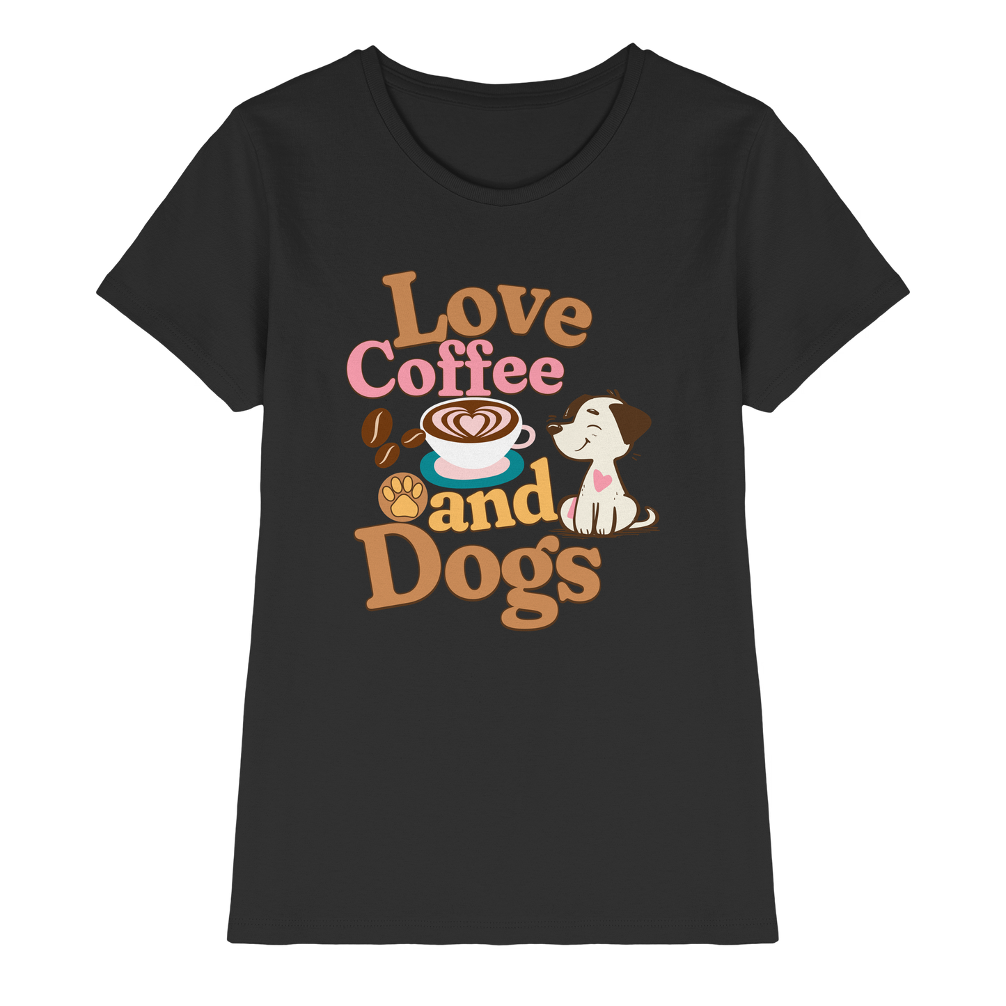 Premium Pfotenpoesie Shirt Love Coffee