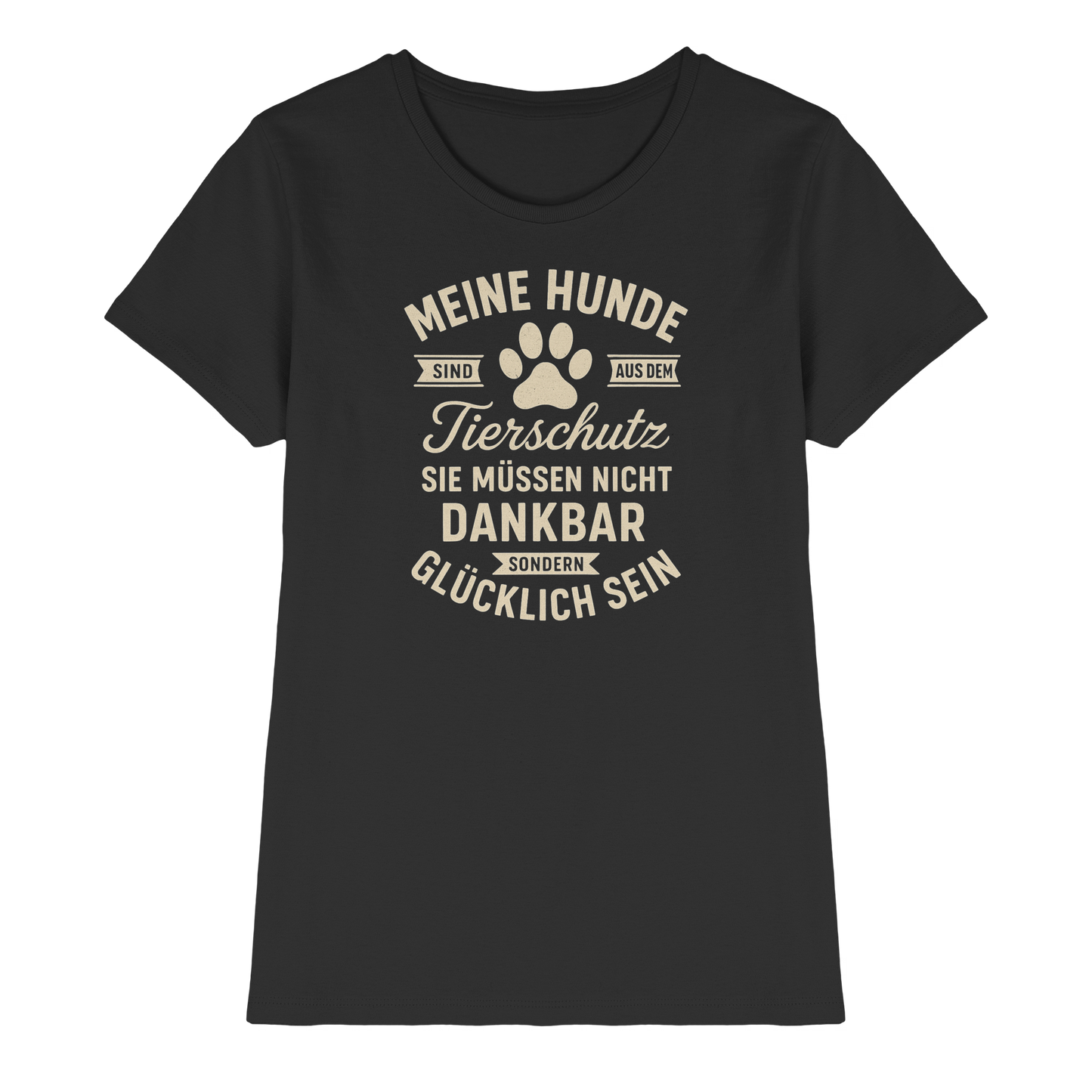 Premium Pfotenpoesie Shirt Tierschutz