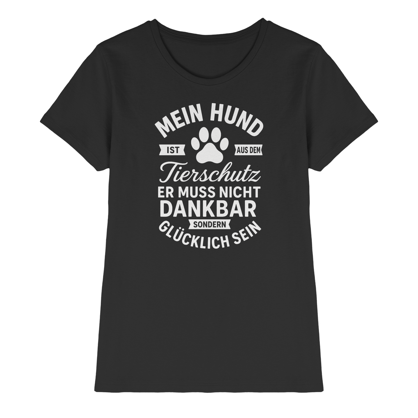 Premium Pfotenpoesie Shirt Tierschutz