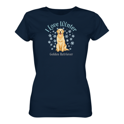 ILove Winter Premium Damen Shirt Pfotenpoesie