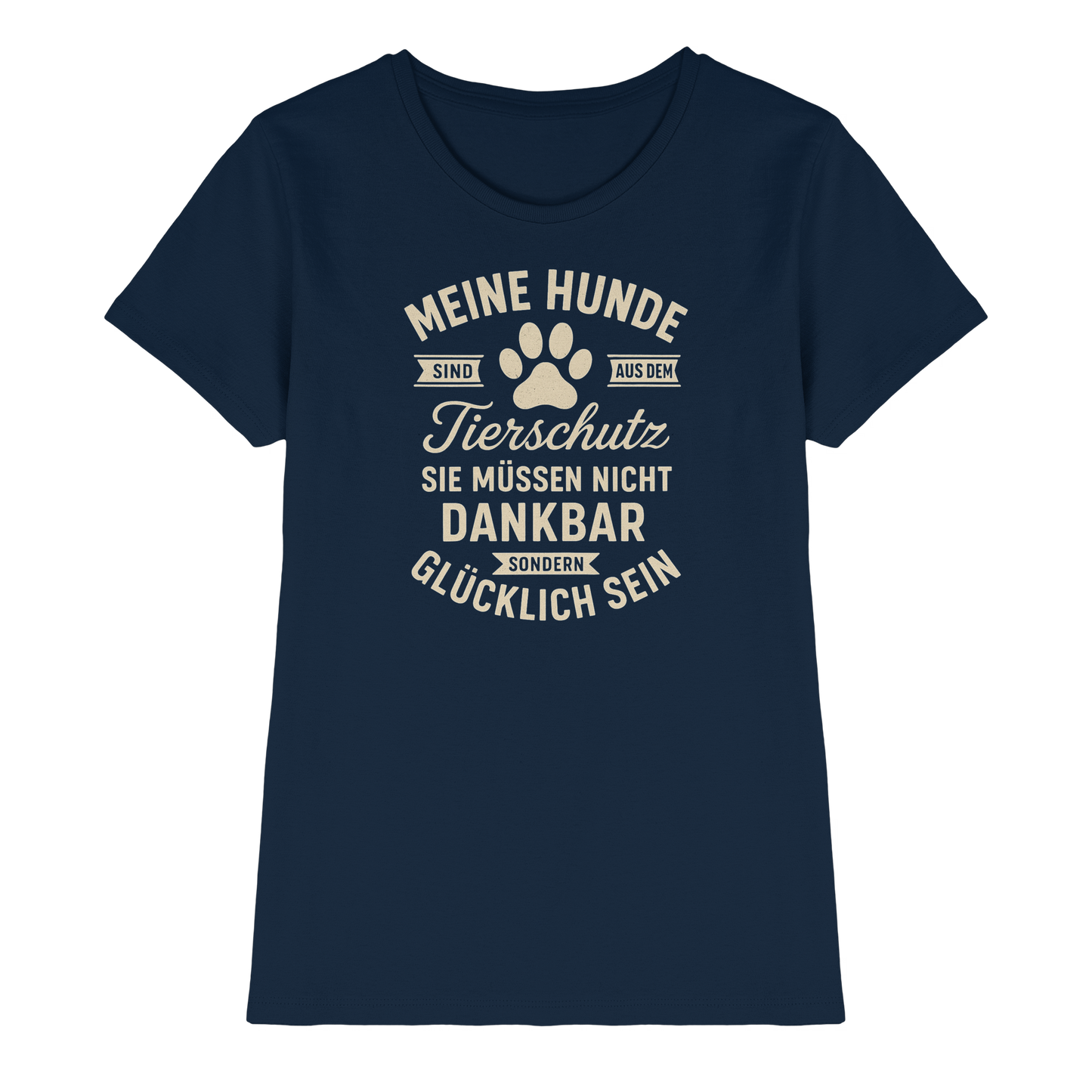 Premium Pfotenpoesie Shirt Tierschutz