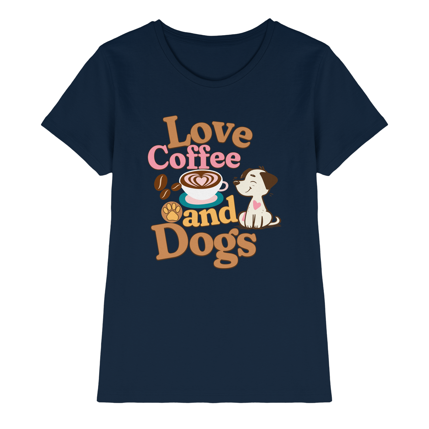 Premium Pfotenpoesie Shirt Love Coffee