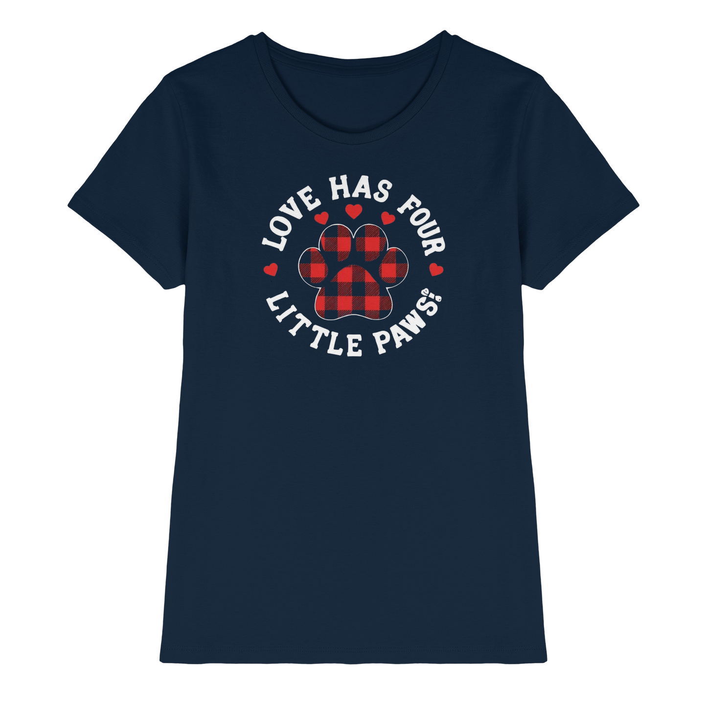 Premium Pfotenpoesie Shirt Love has Four Little Paws