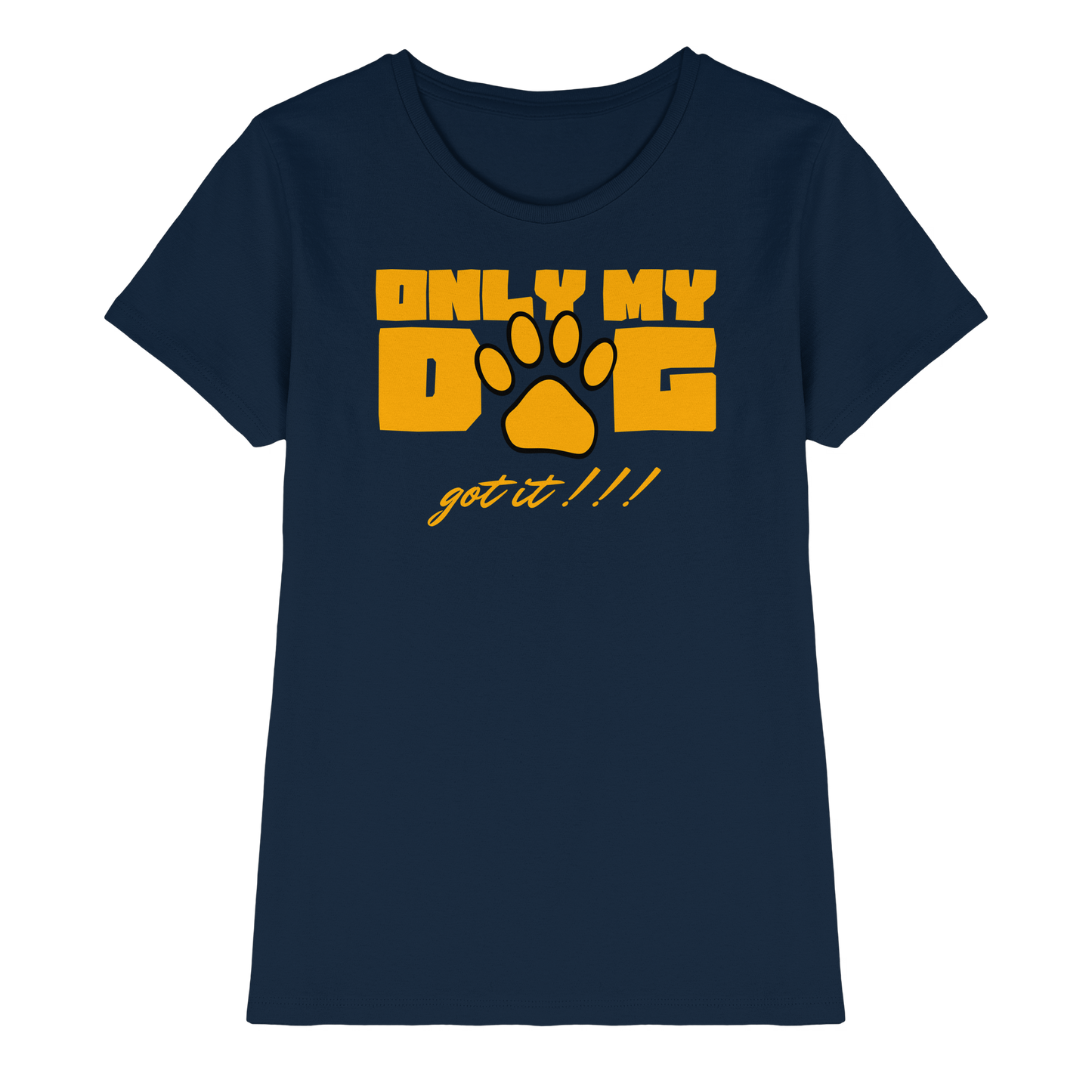 Premium Pfotenpoesie Shirt Only my dog