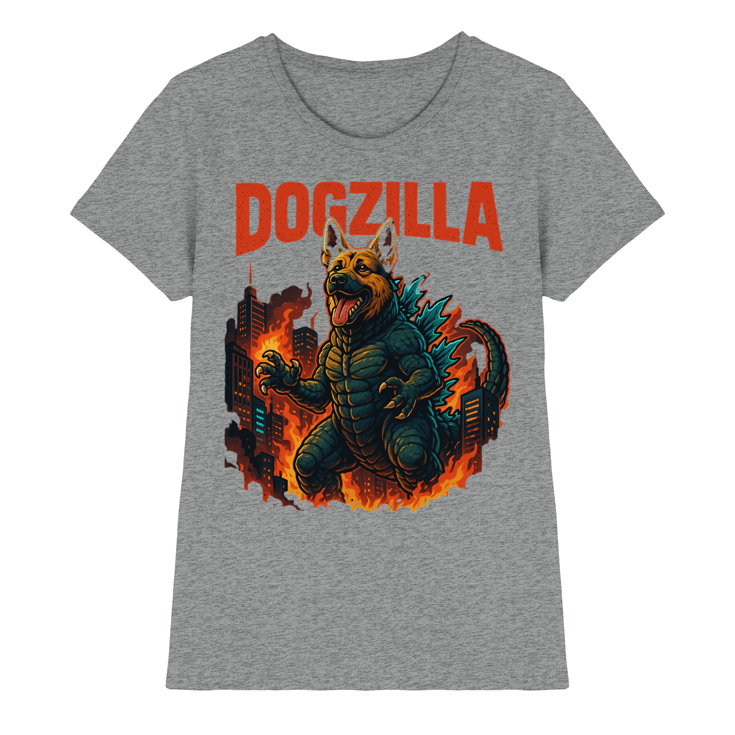 Premium Pfotenpoesie Shirt Dogzilla