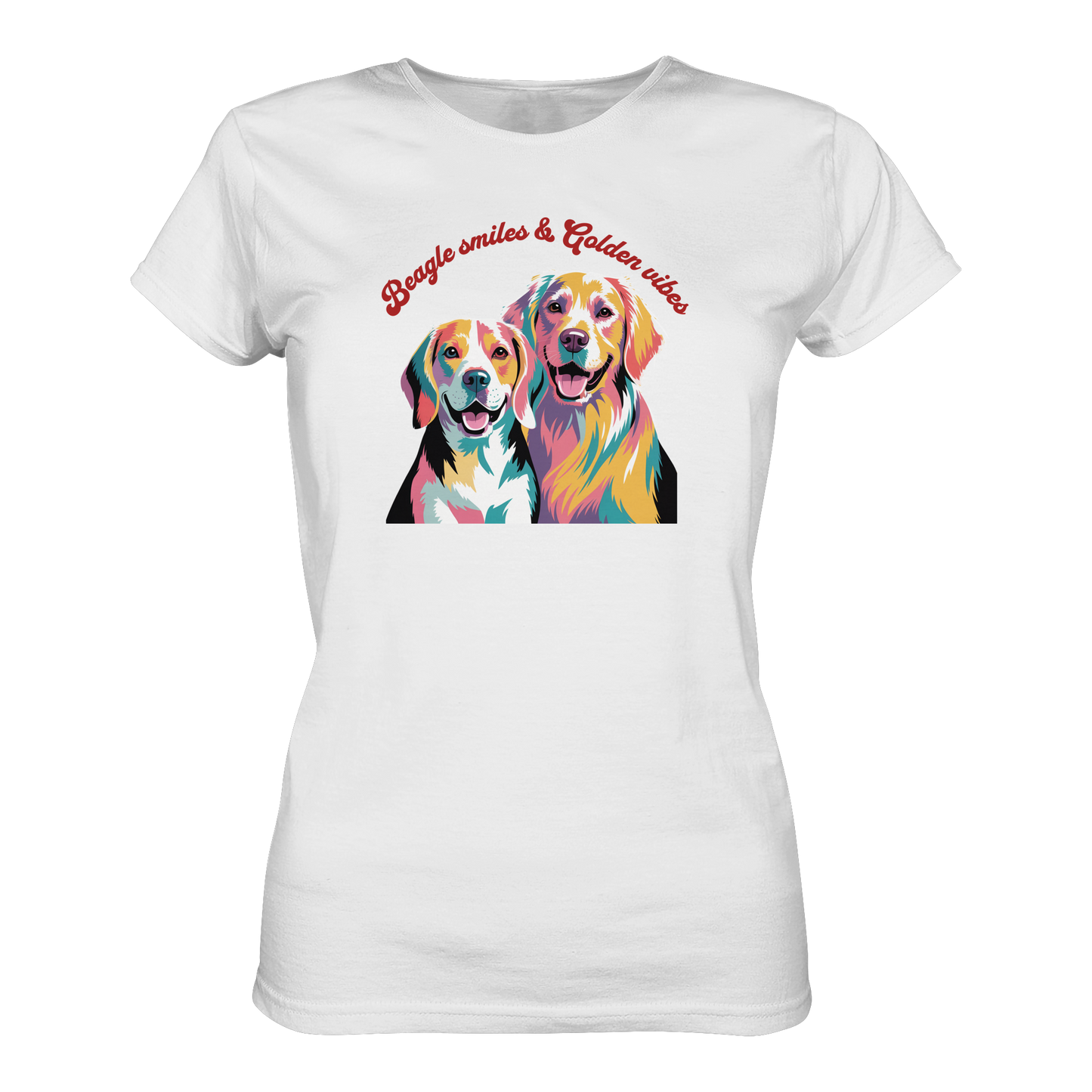 Premium Pfotenpoesie Shirt Beagle smiles & Golden vibes