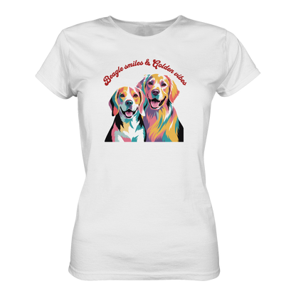 Beagle Smiles & Golden Vibes Premium Damen Shirt