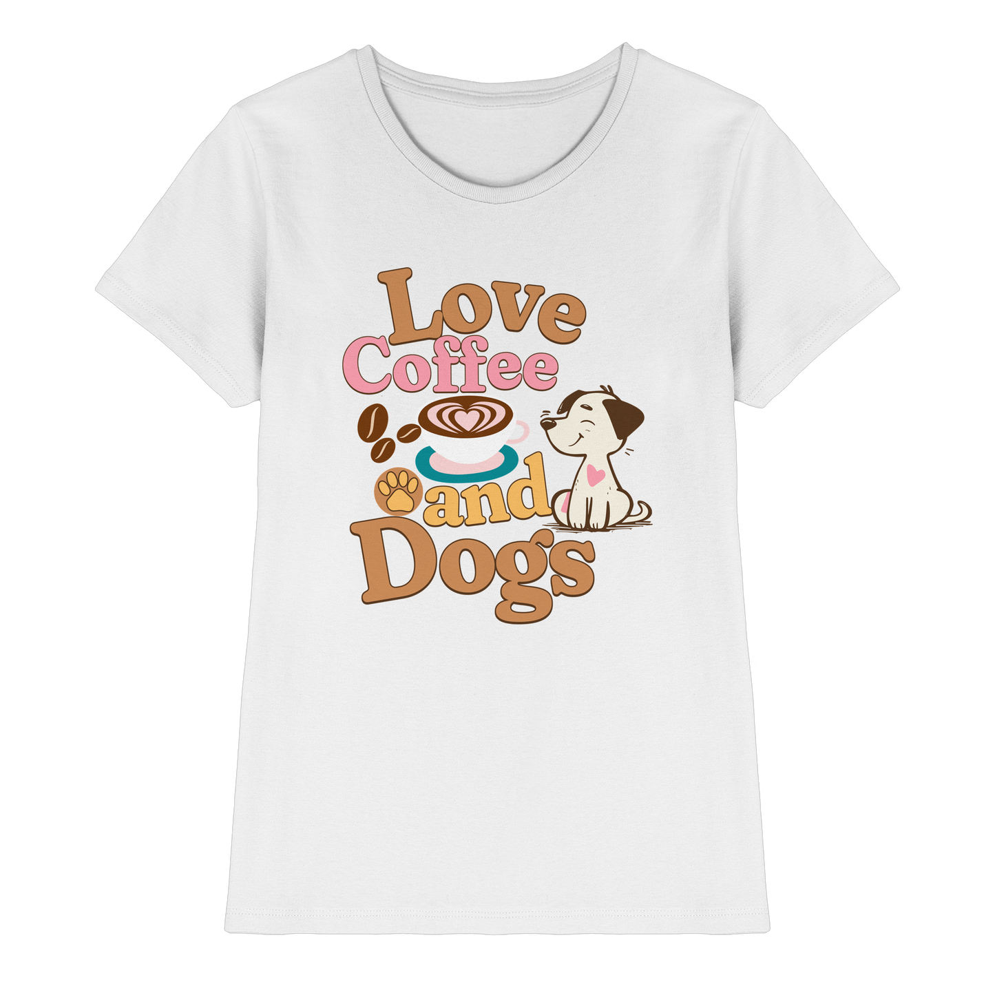 Premium Pfotenpoesie Shirt Love Coffee