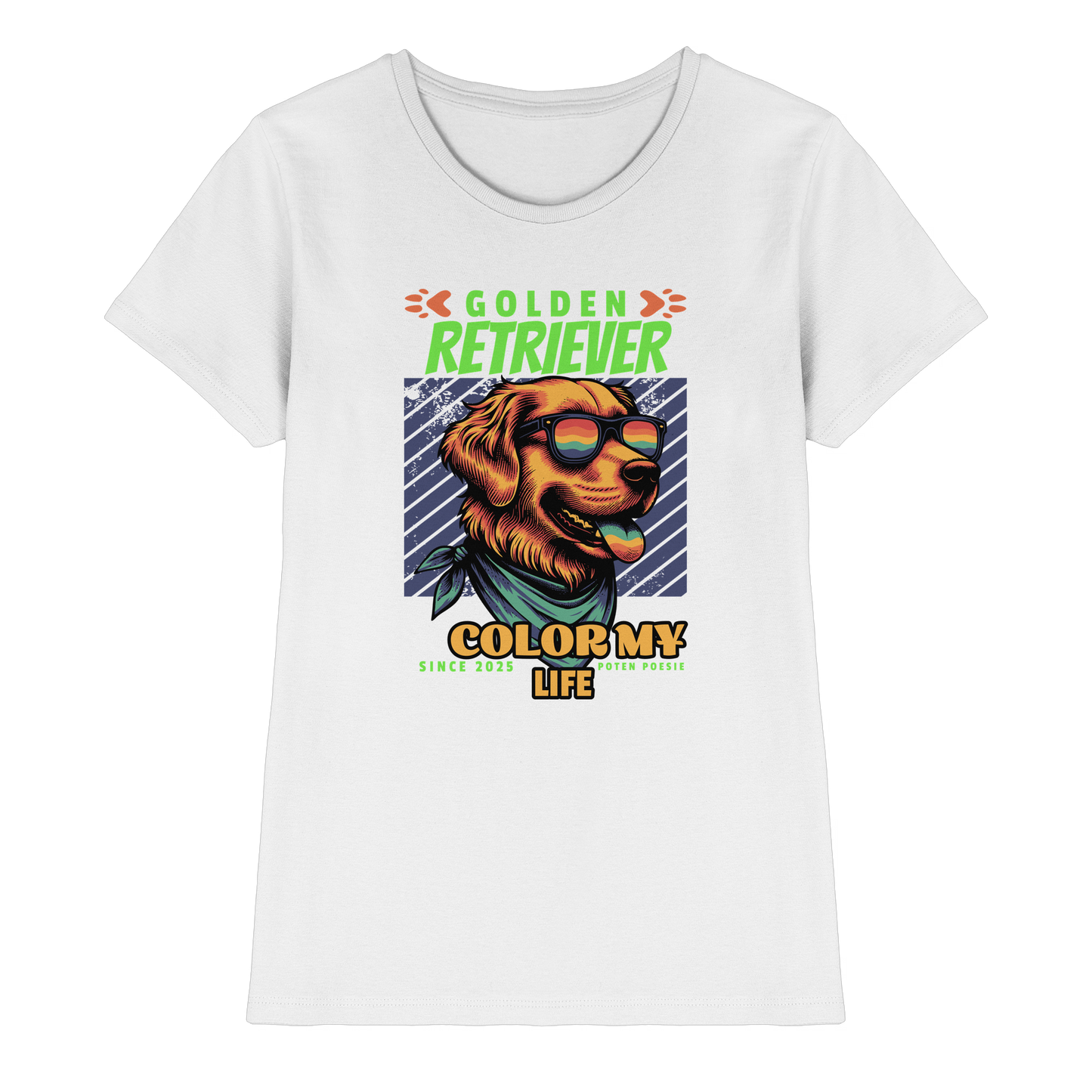 Premium Pfotenpoesie Shirt Golden Retriever