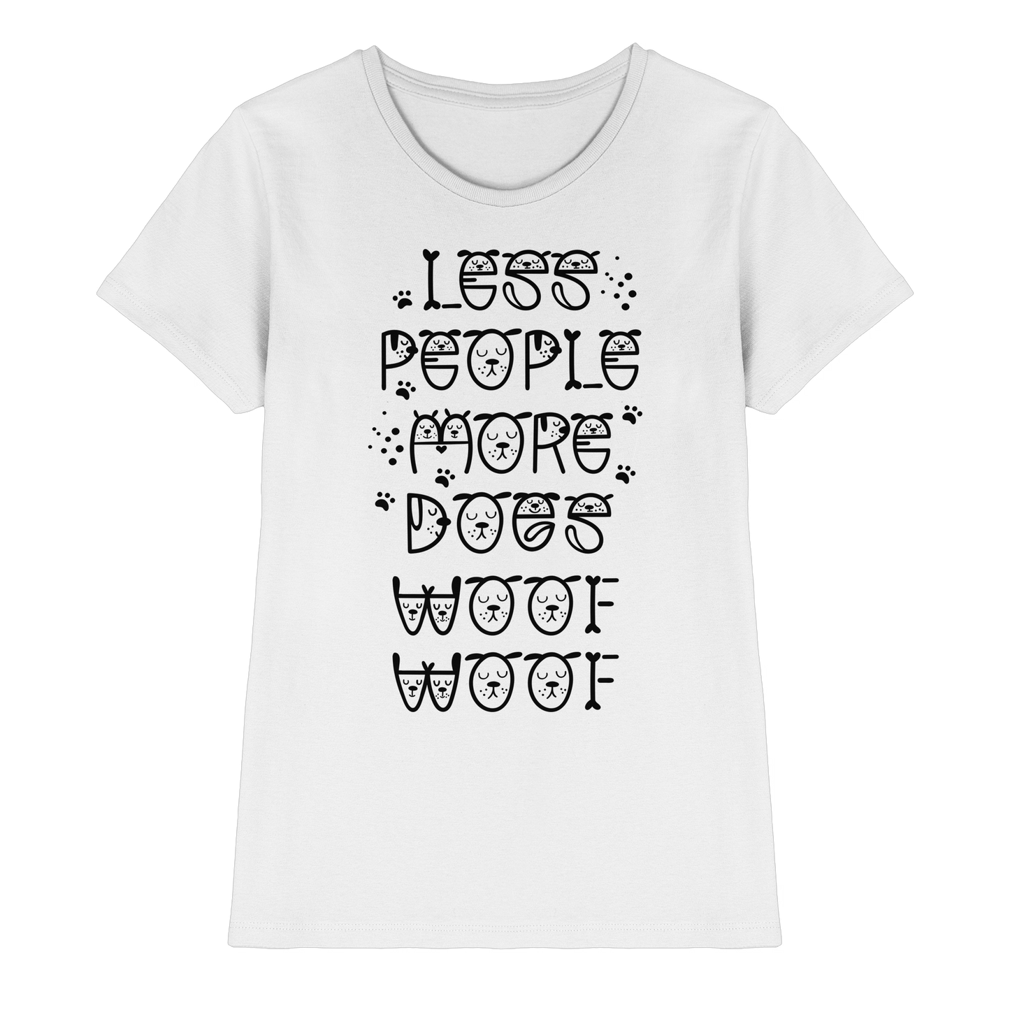 Premium Pfotenpoesie Shirt Woof Woof