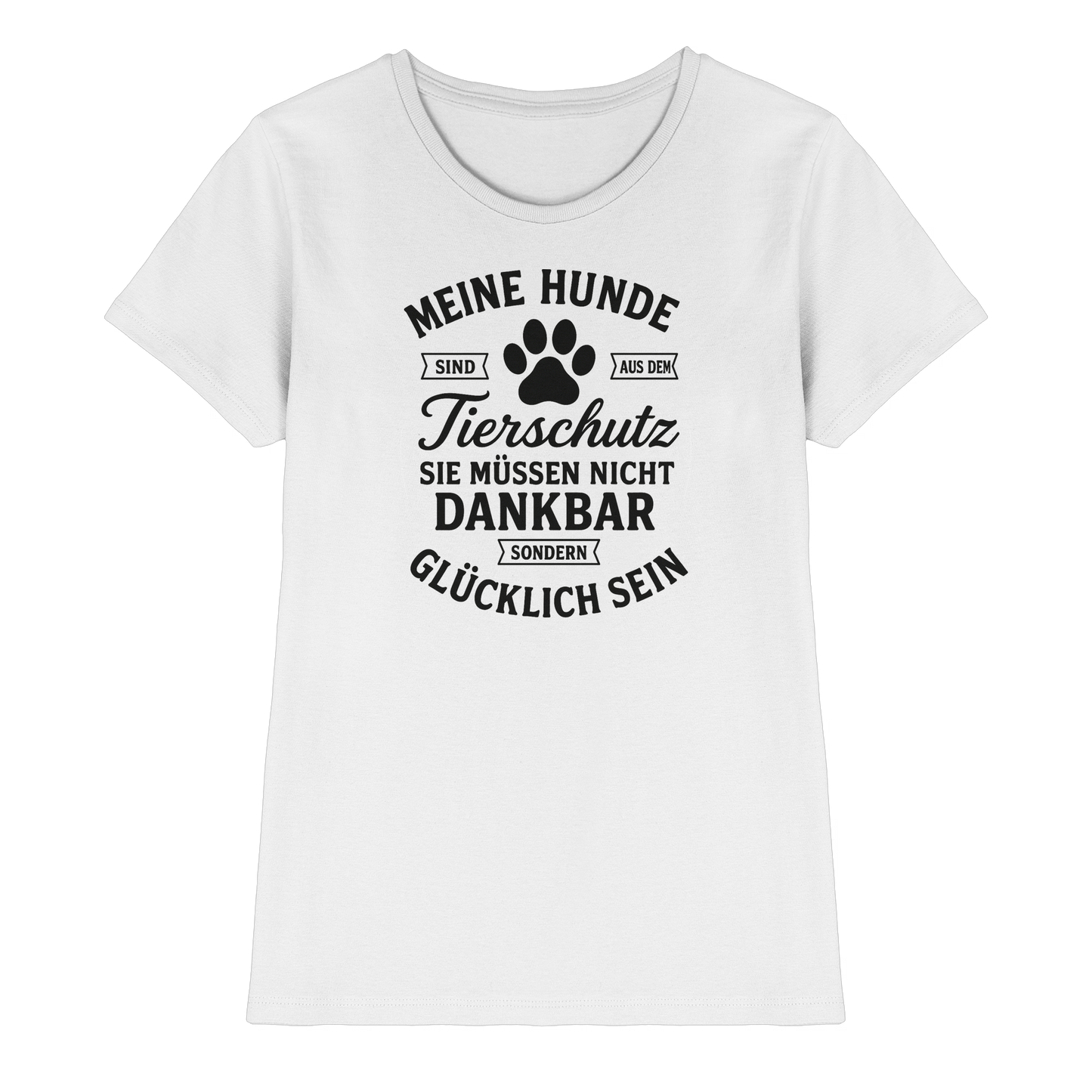 Premium Pfotenpoesie Shirt Tierschutz