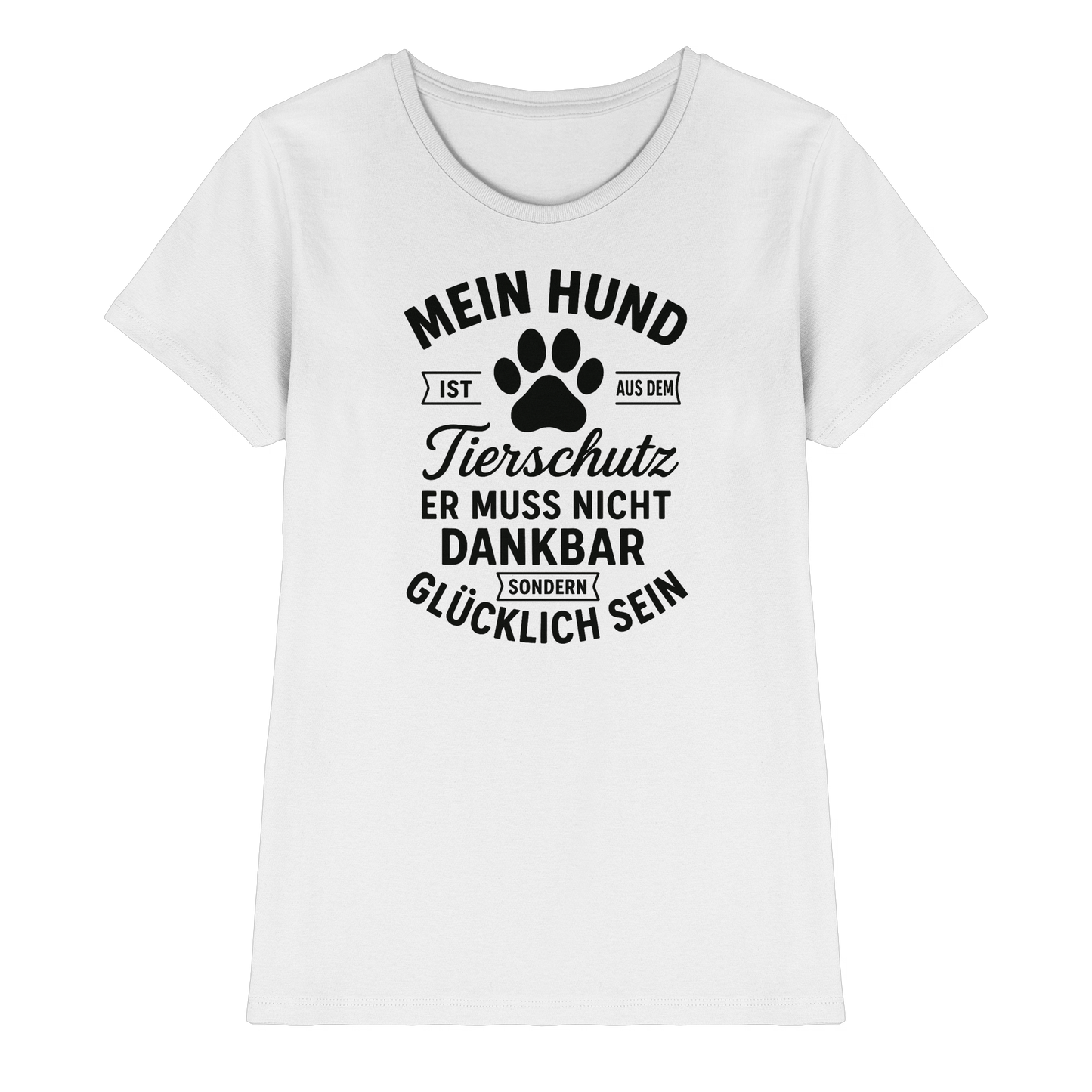 Premium Pfotenpoesie Shirt Tierschutz