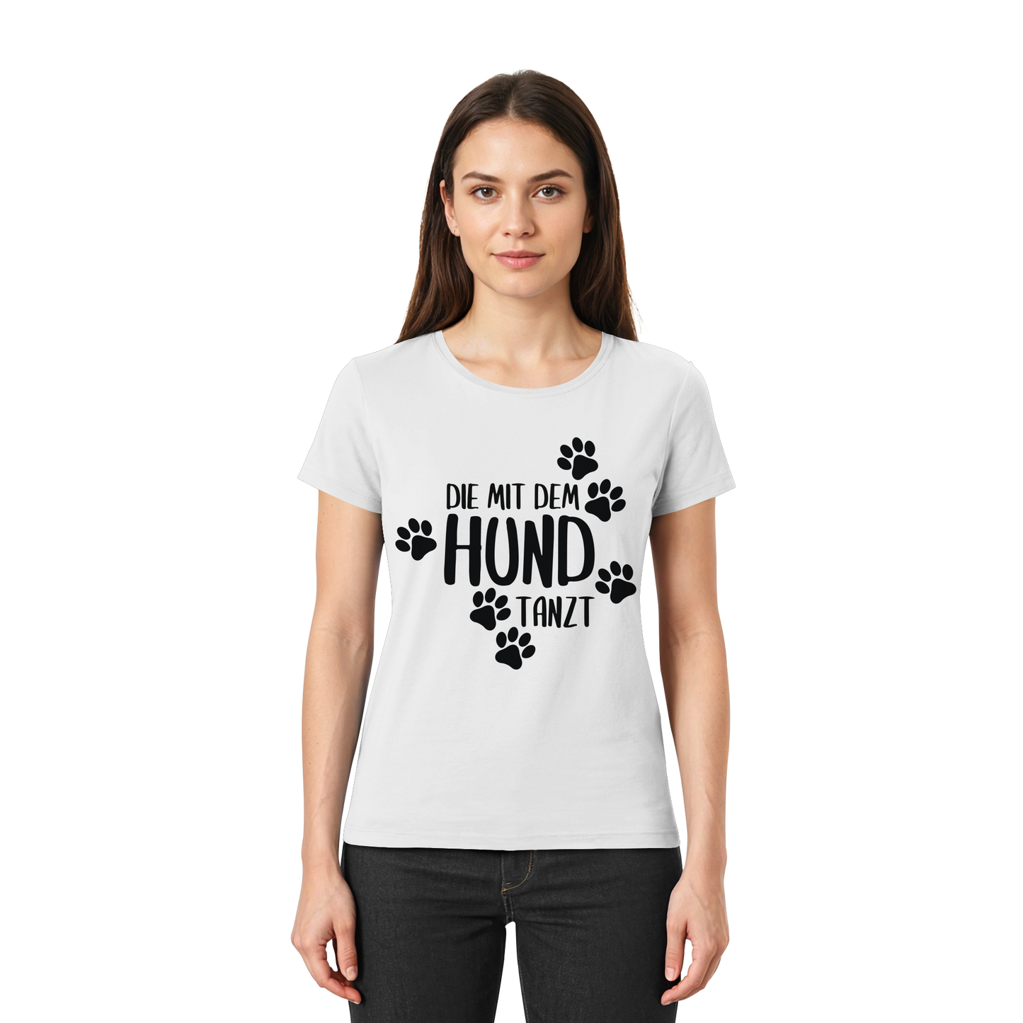 Premium Pfotenpoesie Shirt Die Mit Dem Hund Tanzt