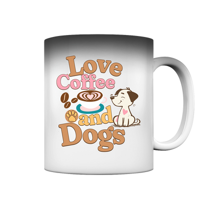 Love Coffee & Dogs Premium Magic Tasse Pfotenpoesie