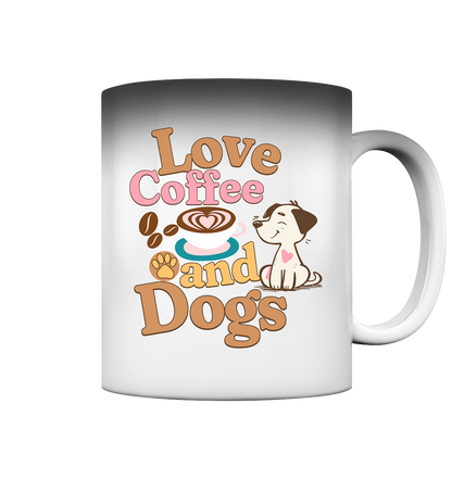 Love Coffee & Dogs Premium Magic Tasse Pfotenpoesie