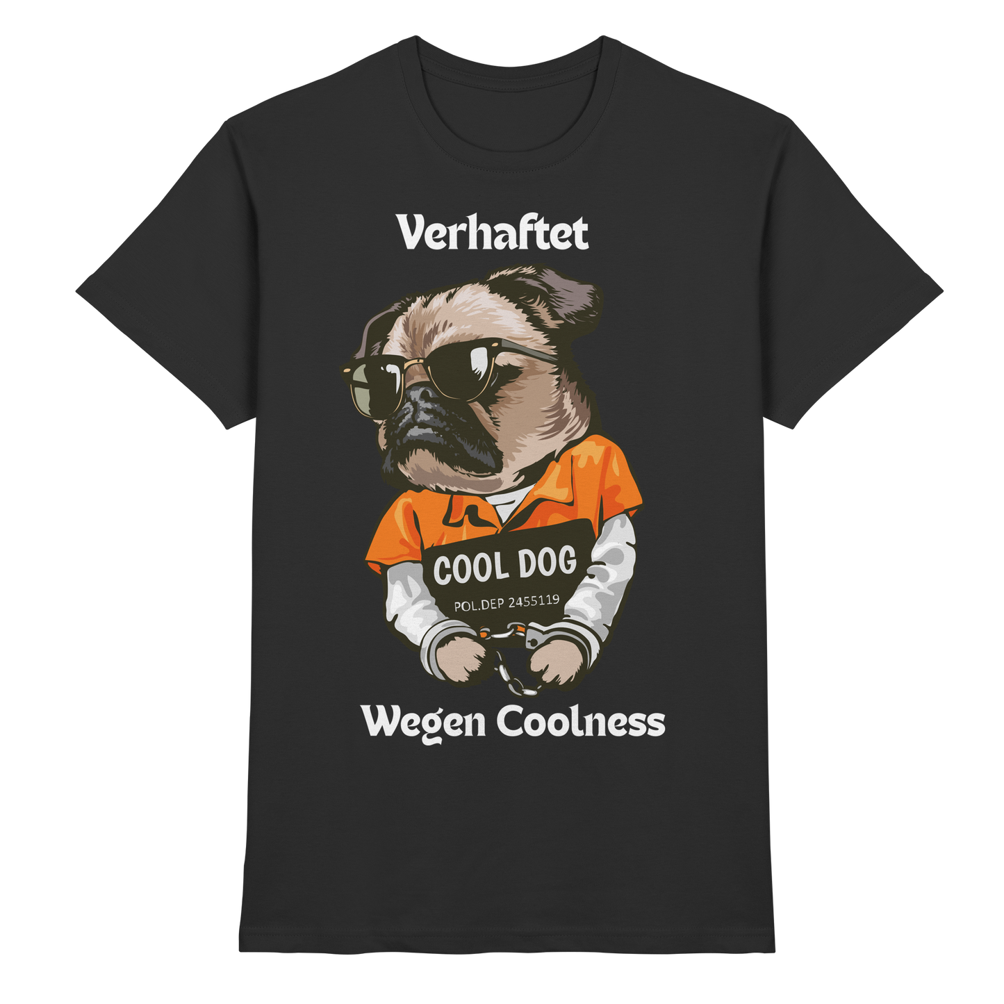 Premium Pfotenpoesie T-Shirt Verhaftet