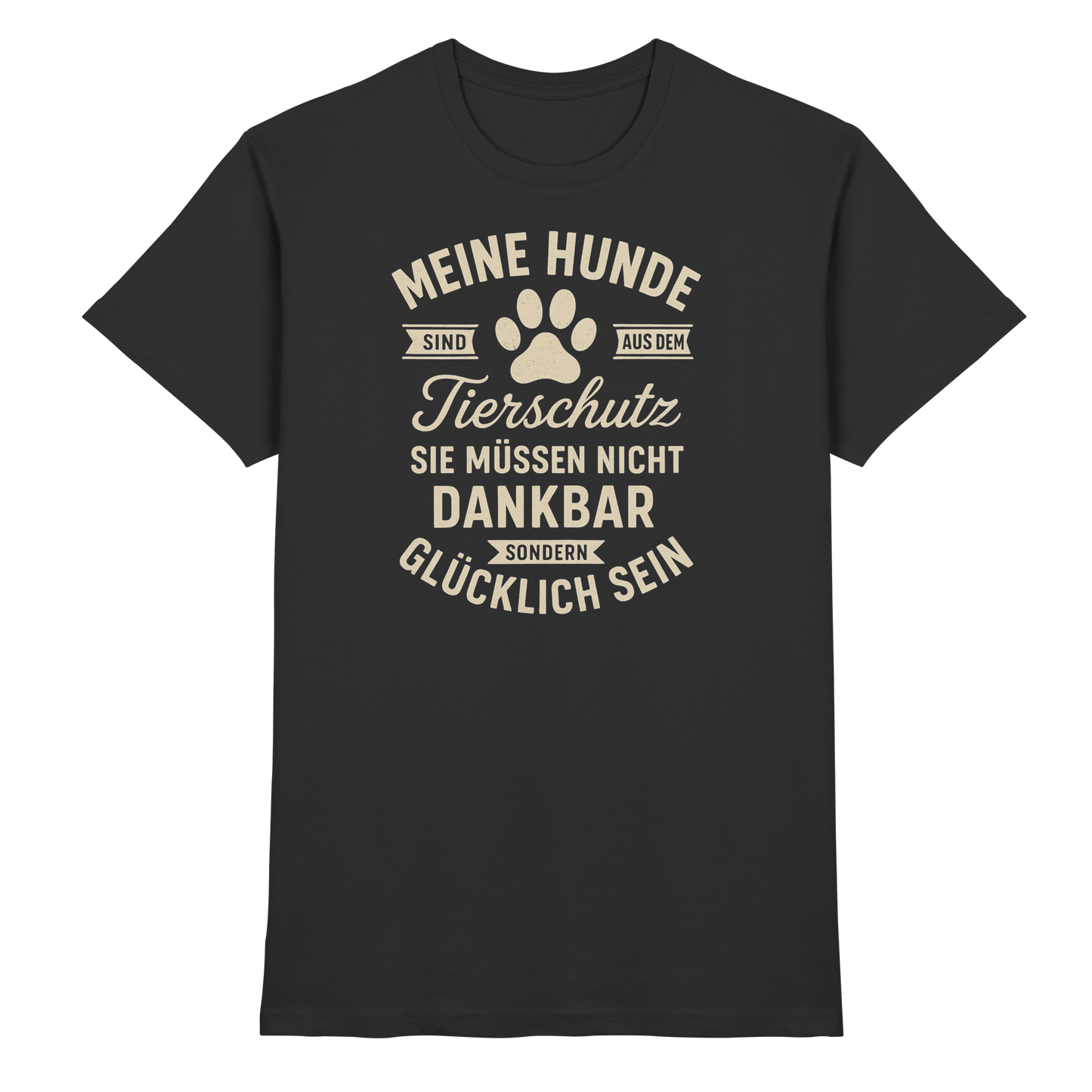 Premium Pfotenpoesie T-Shirt Tierschutz