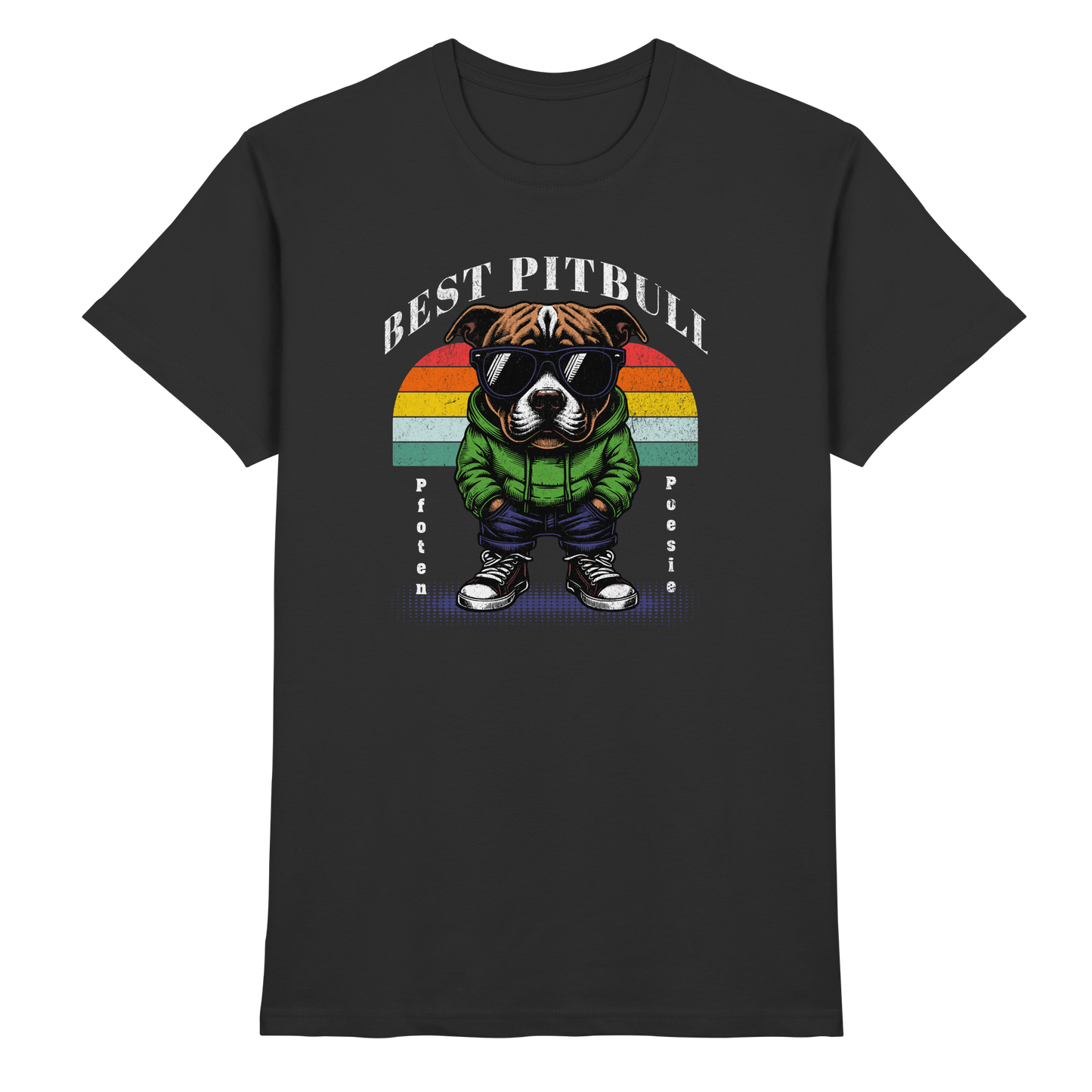 Premium Pfotenpoesie T-Shirt Best Pitbull