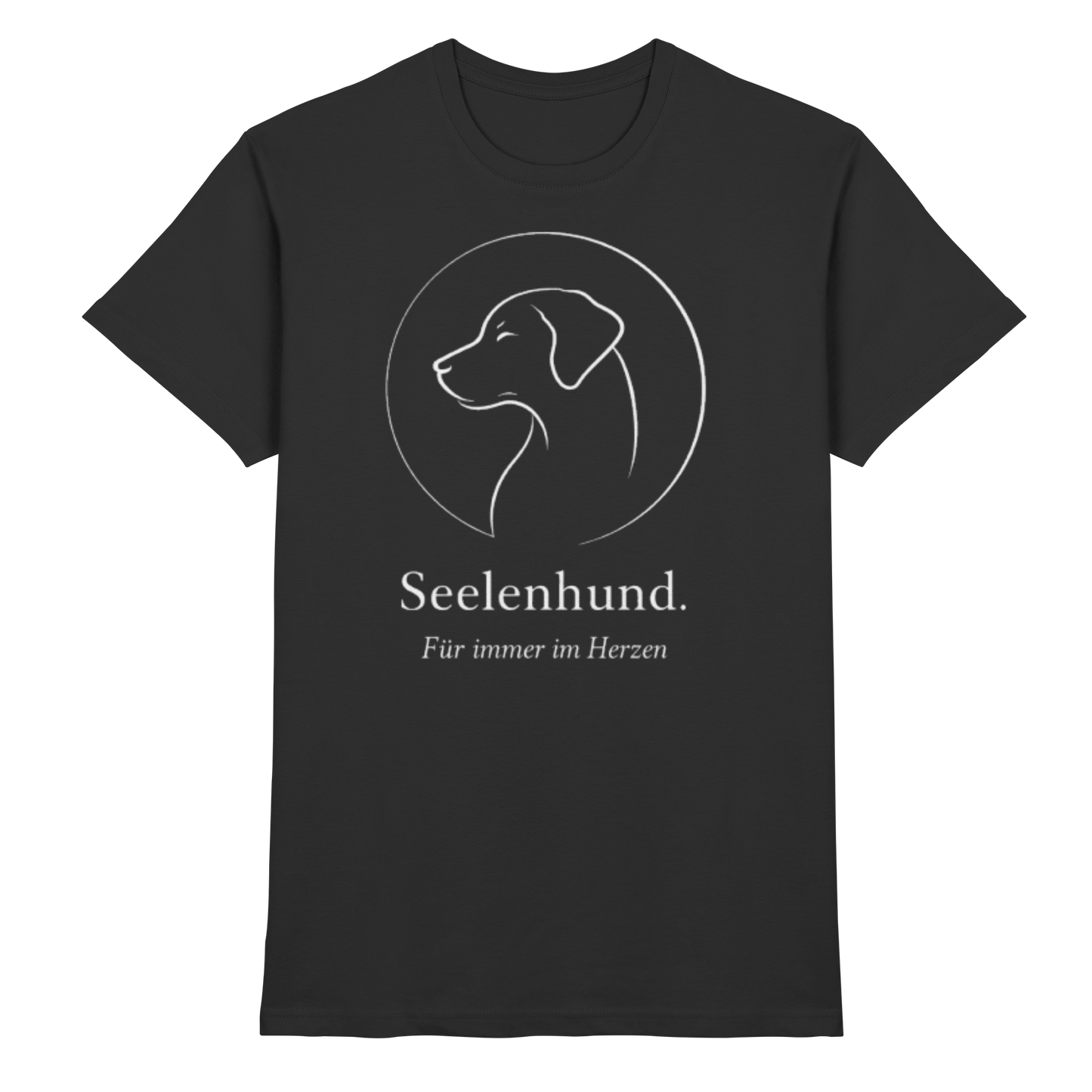 Premium Pfotenpoesie Shirt Seelenhund Für immer im Herzen
