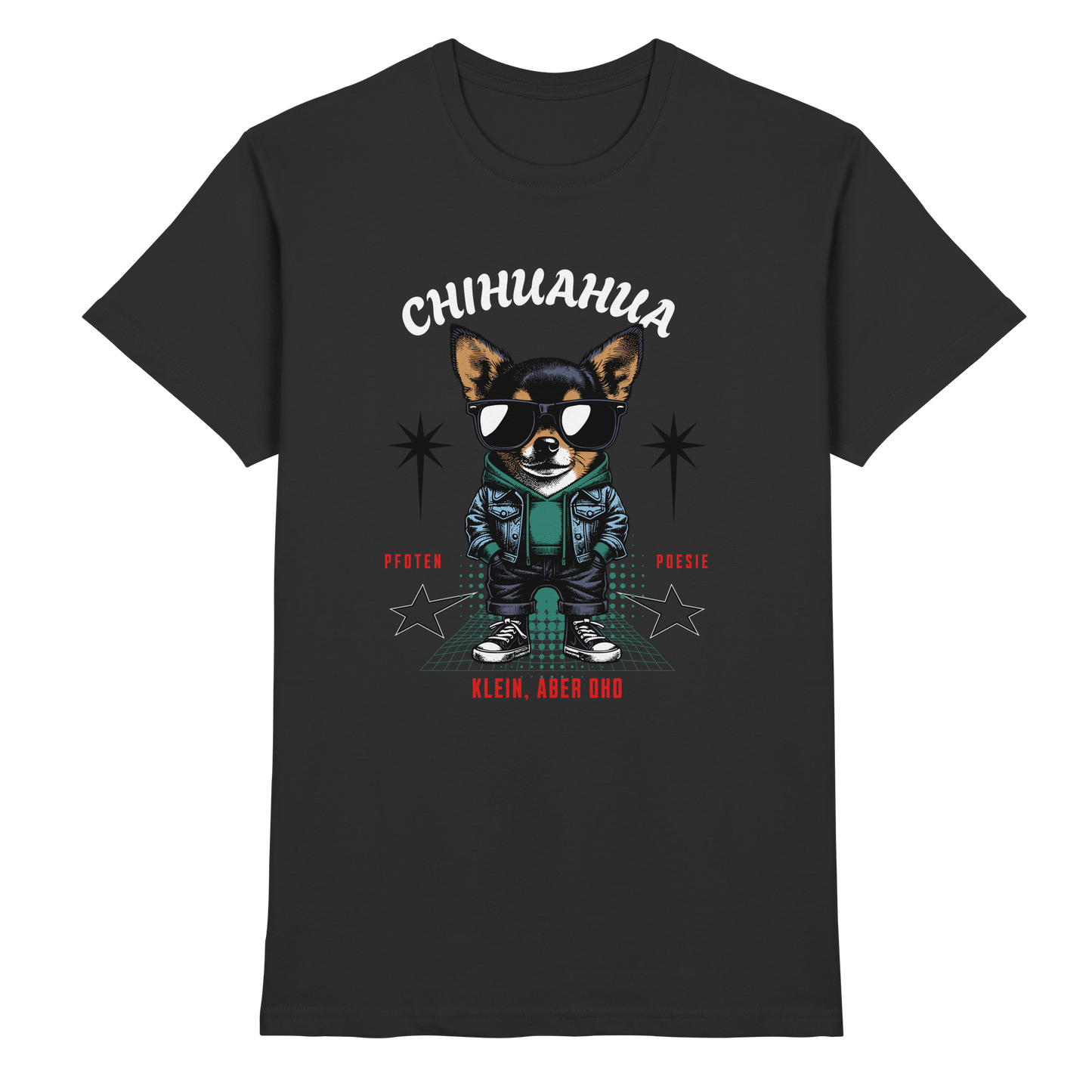 Premium Pfotenpoesie T-Shirt CHIHUAHUA