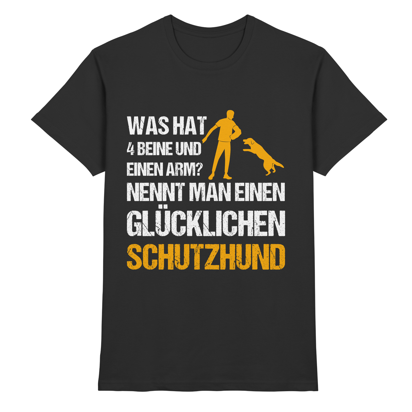 Premium Pfotenpoesie T-Shirt Nennt Man Schutzhund