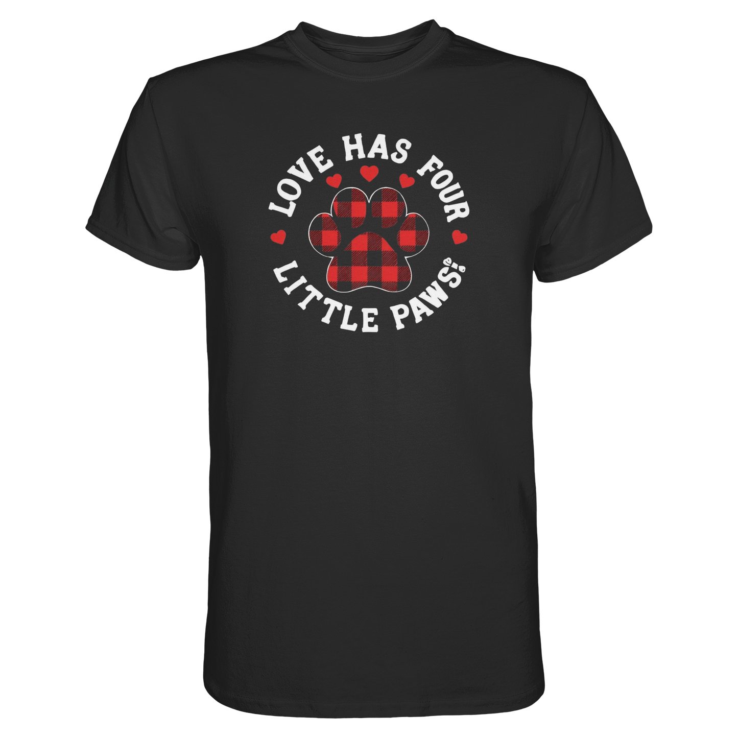 Love Has Four Little Paws Premium Unisex Shirt Pfotenpoesie