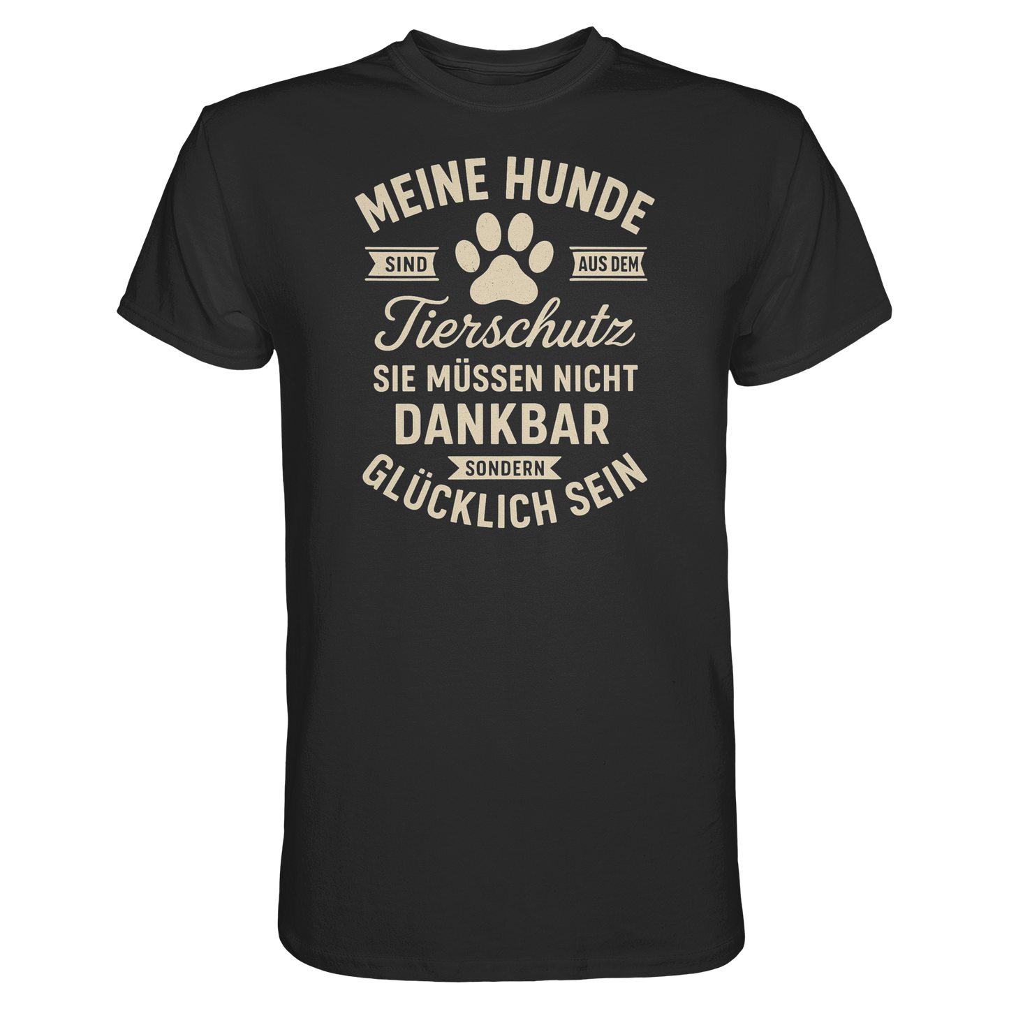 Premium Pfotenpoesie T-Shirt Tierschutz