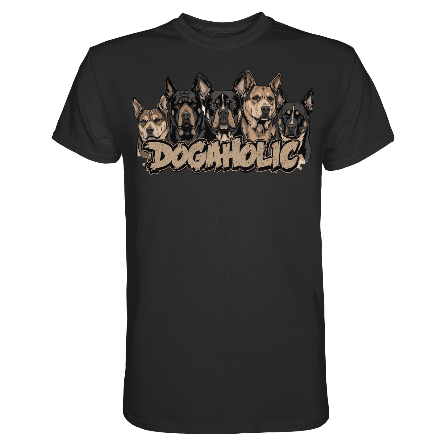 Premium Pfotenpoesie T-Shirt Dogaholic