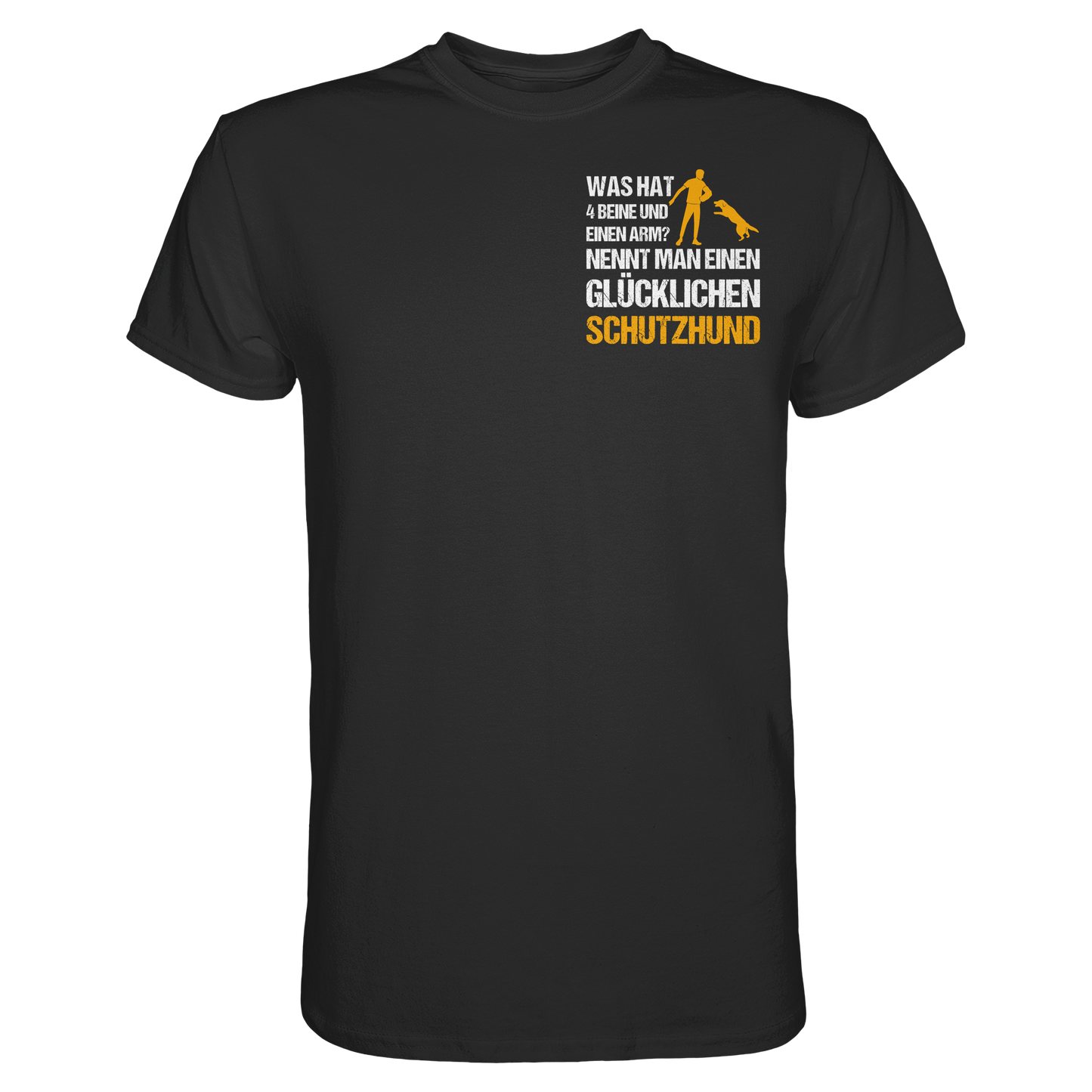 Premium Pfotenpoesie T-Shirt Nennt Man Schutzhund